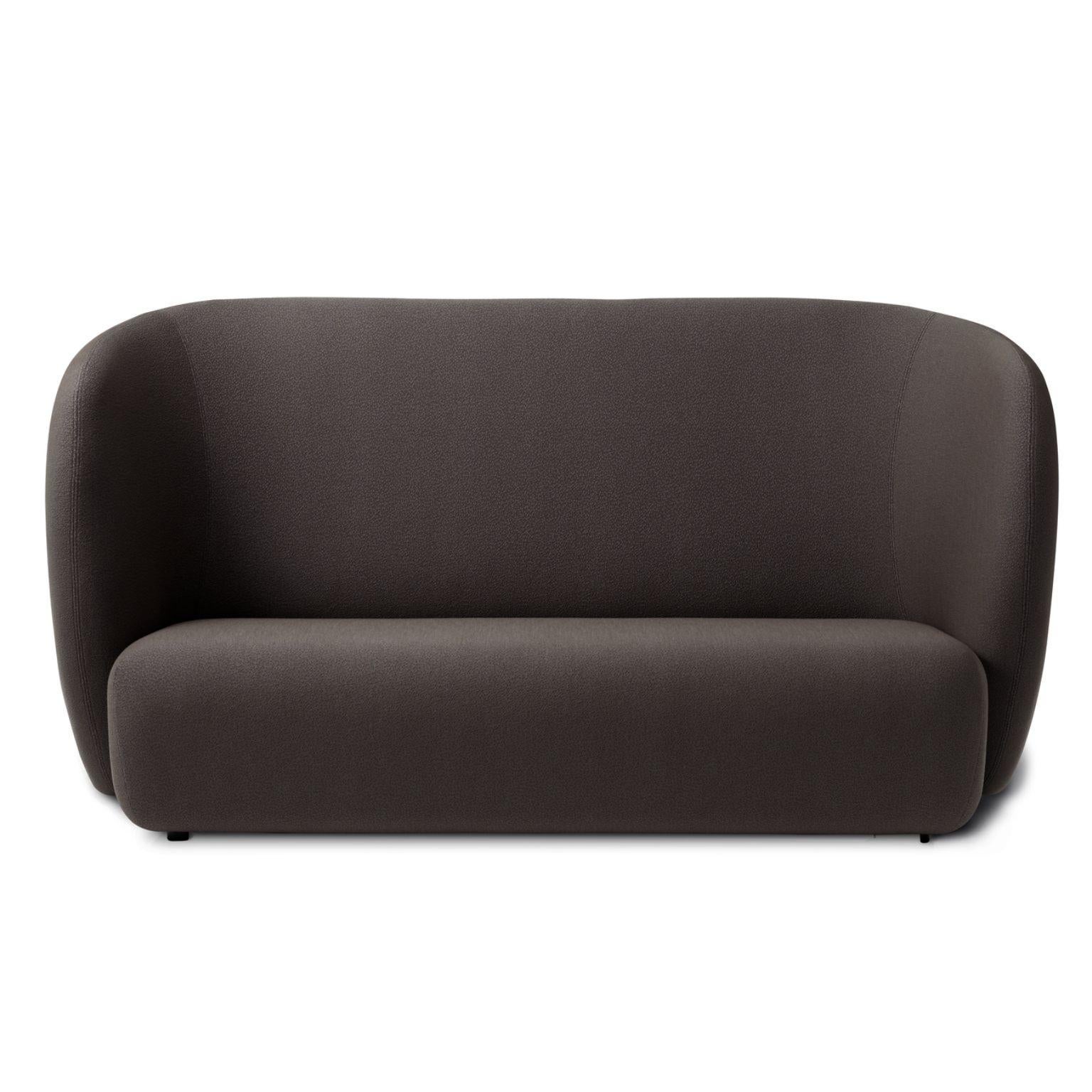 Haven 3 seater sprinkles mocca by Warm Nordic
Dimensions: D220 x W84 x H 110/40 cm
Material: Textile upholstery, Foam, Spring system, Wood
Weight: 84 kg
Also available in different colours and finishes. 

Haven is a contemporary sofa with a