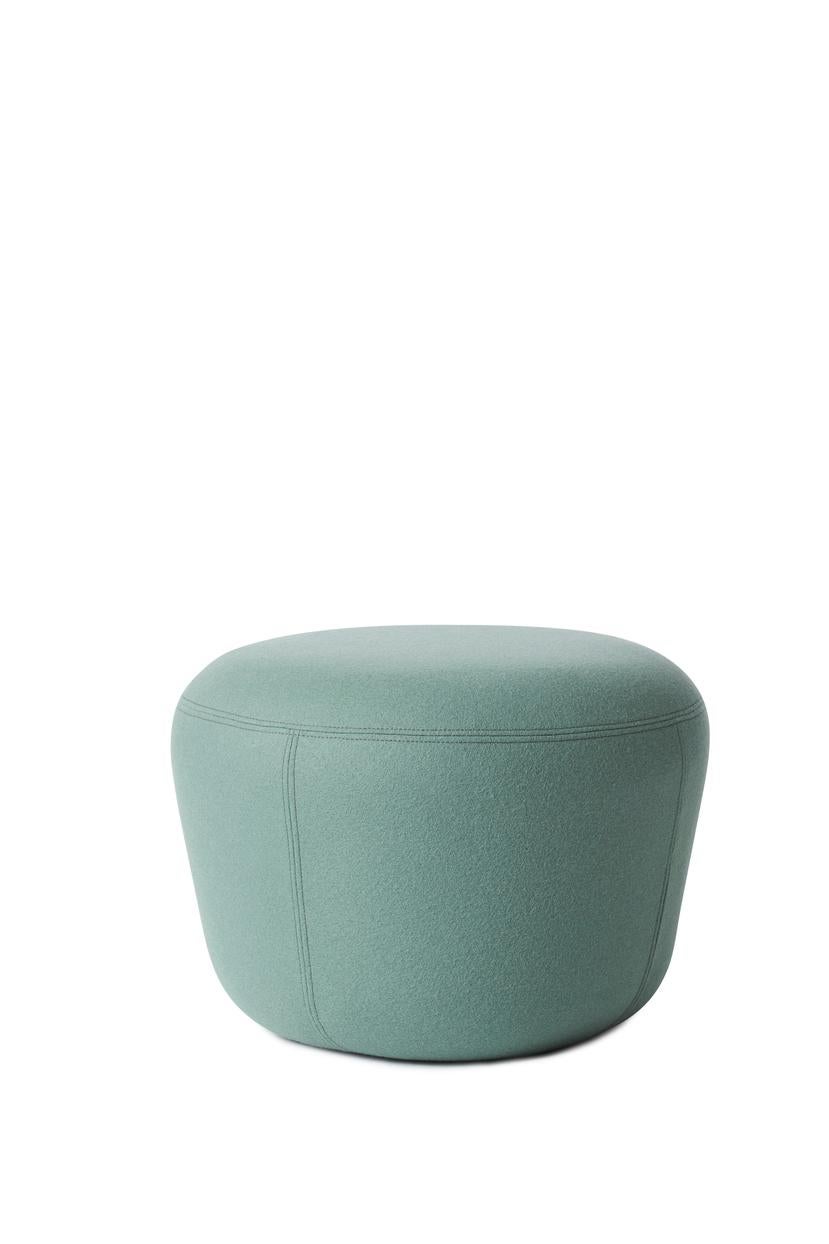 Contemporary Haven Cream Pouf by Warm Nordic For Sale