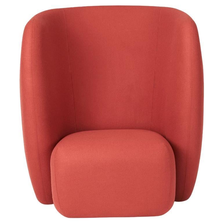 Haven Lounge Chair Apple Red by Warm Nordic For Sale