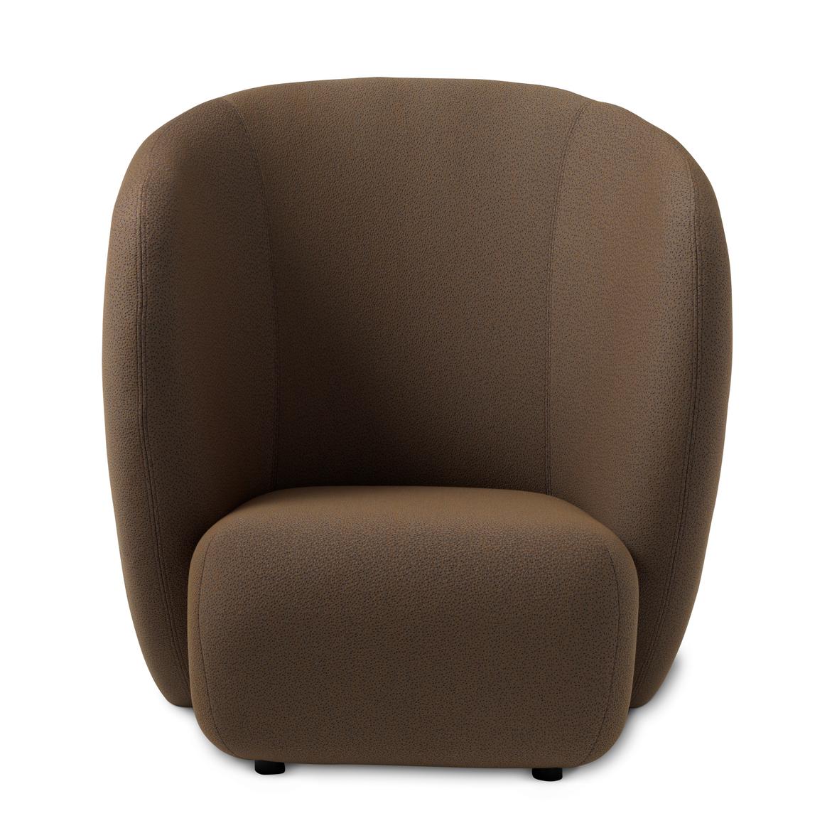 Haven lounge chair Sprinkles Cappuccino brown by Warm Nordic
Dimensions: D 107 x W 84 x H 110 cm
Material: Textile upholstery, Foam, Spring system, Wood.
Weight: 50 kg
Also available in different colours and finishes.

The Haven armchair is a