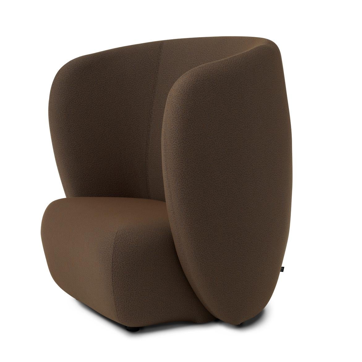 Post-Modern Haven Lounge Chair Sprinkles Cappuccino Brown by Warm Nordic For Sale