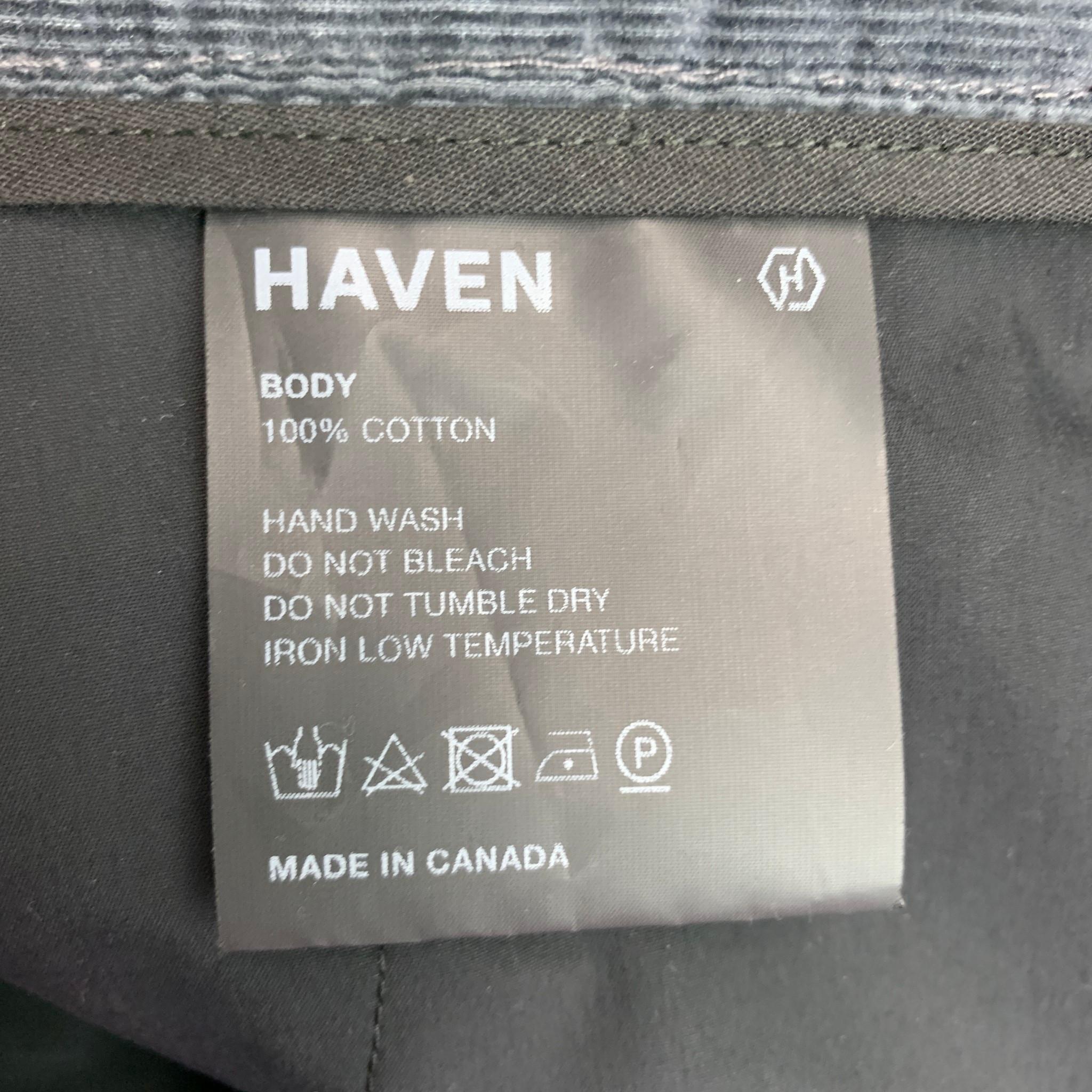 Men's HAVEN Size L Grey Slate Corduroy Cotton Zip Fly Casual Pants