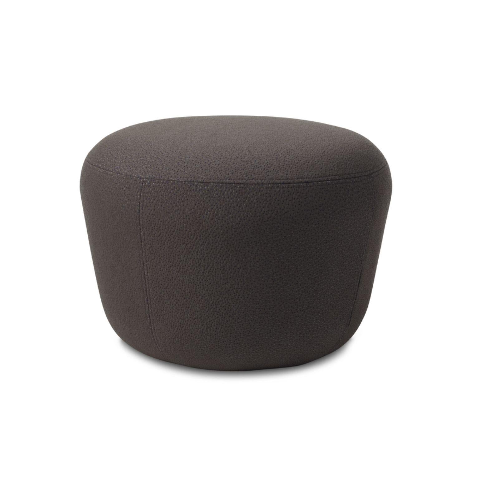Post-Modern Haven Sprinkles Eggplant Pouf by Warm Nordic For Sale