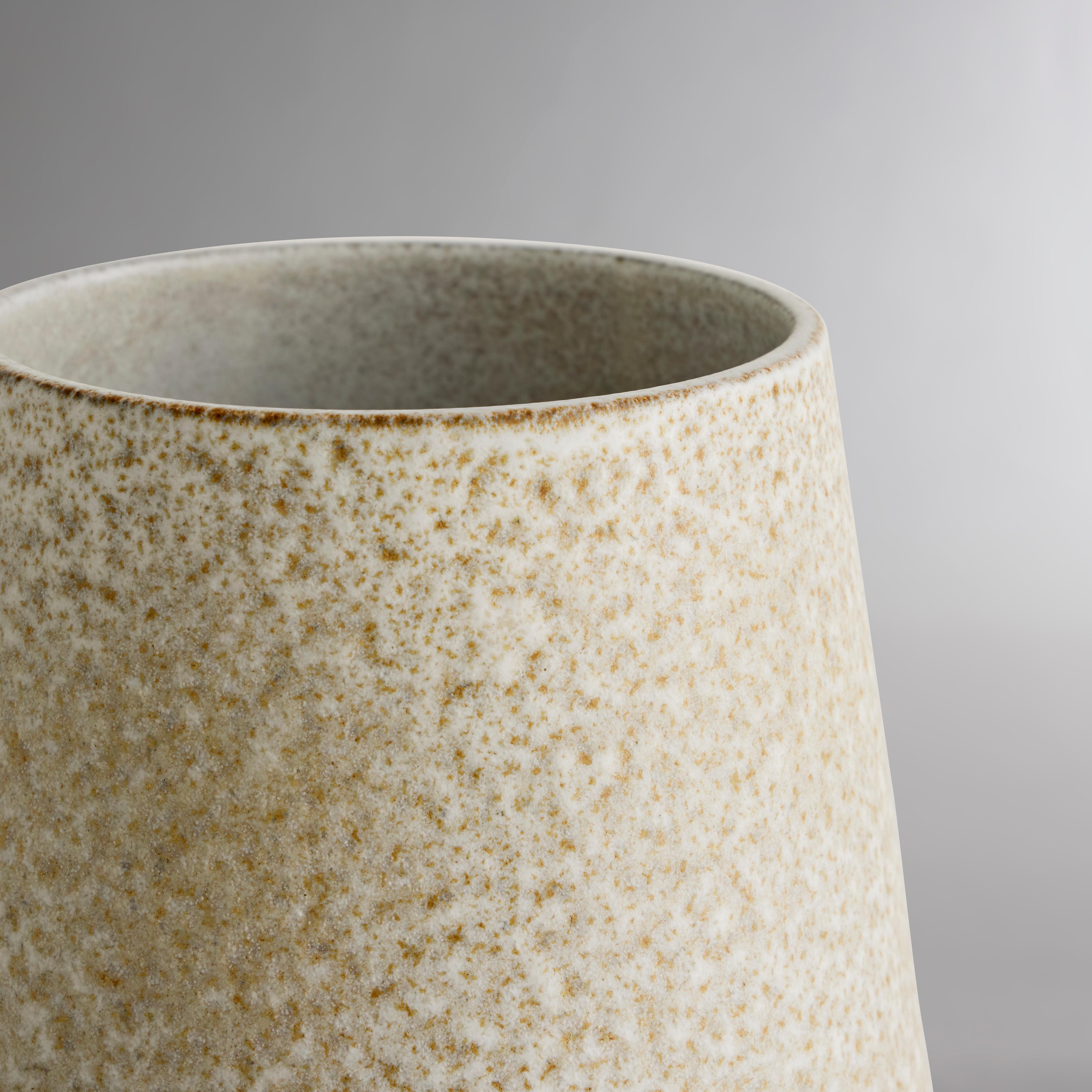 Carved Haven Vase - Glazed Ceramic Vase For Sale