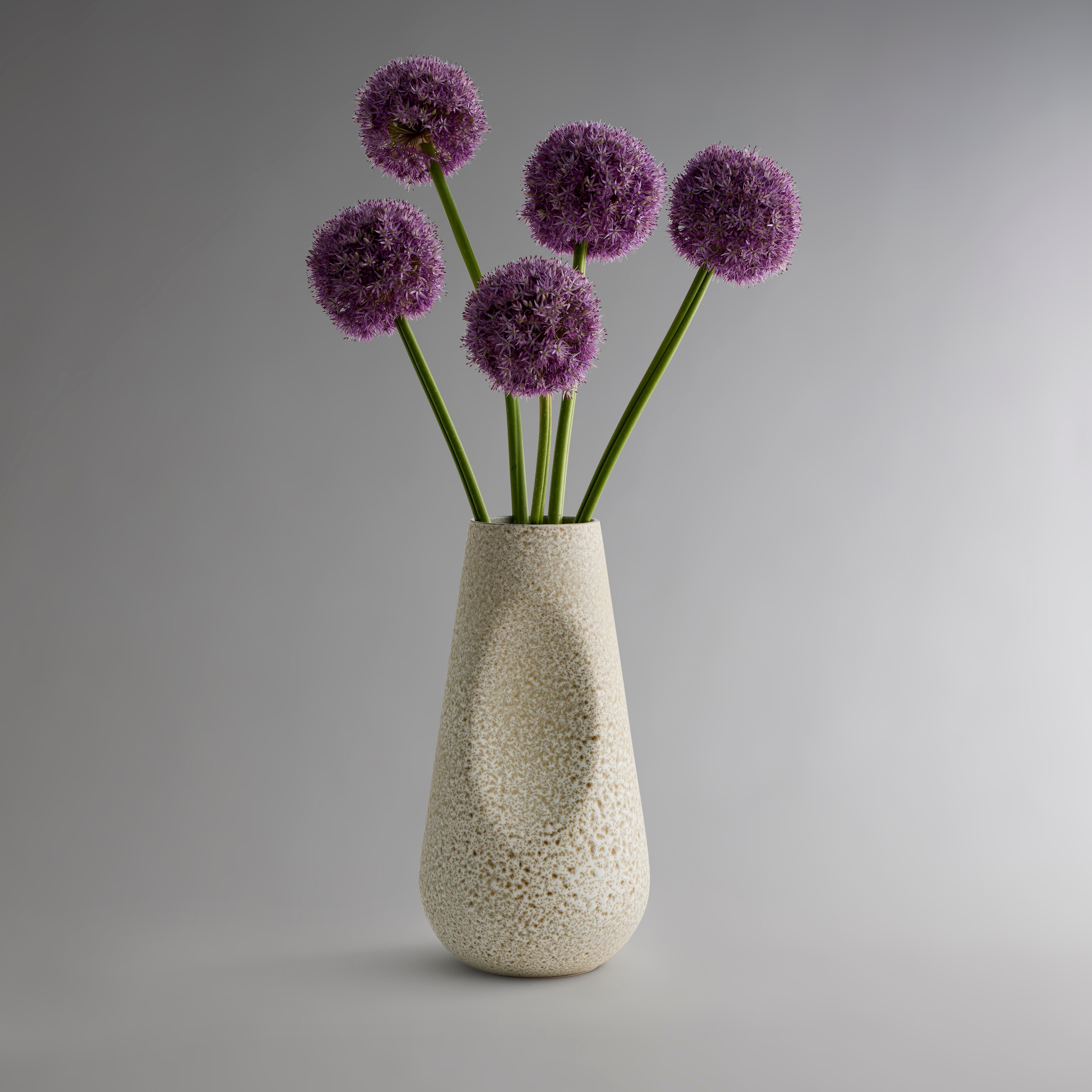 Contemporary Haven Vase - Glazed Ceramic Vase For Sale