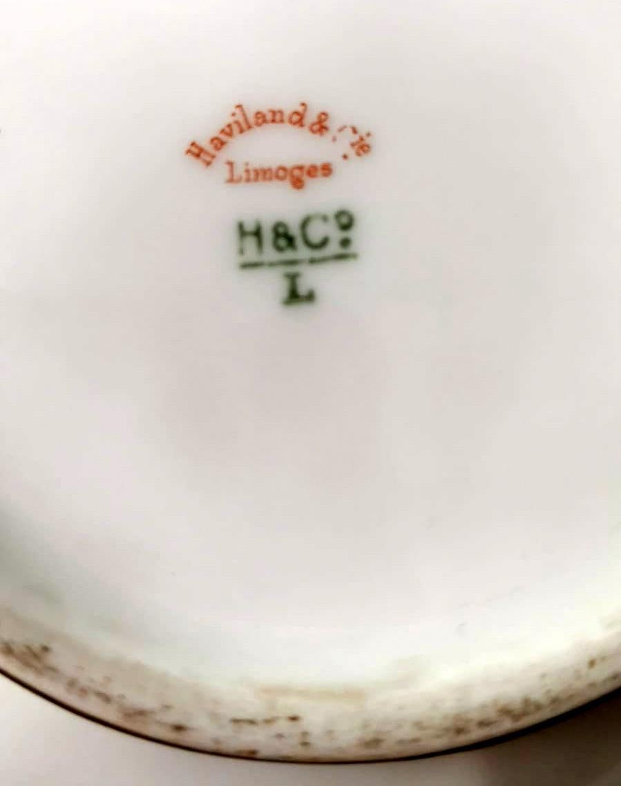 Haviland & Co. Saladier avec plateau en porcelaine française de Limoges en vente 8