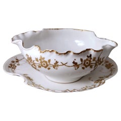 Haviland & Co. Limoges French Porcelain Salad Bowl with Tray