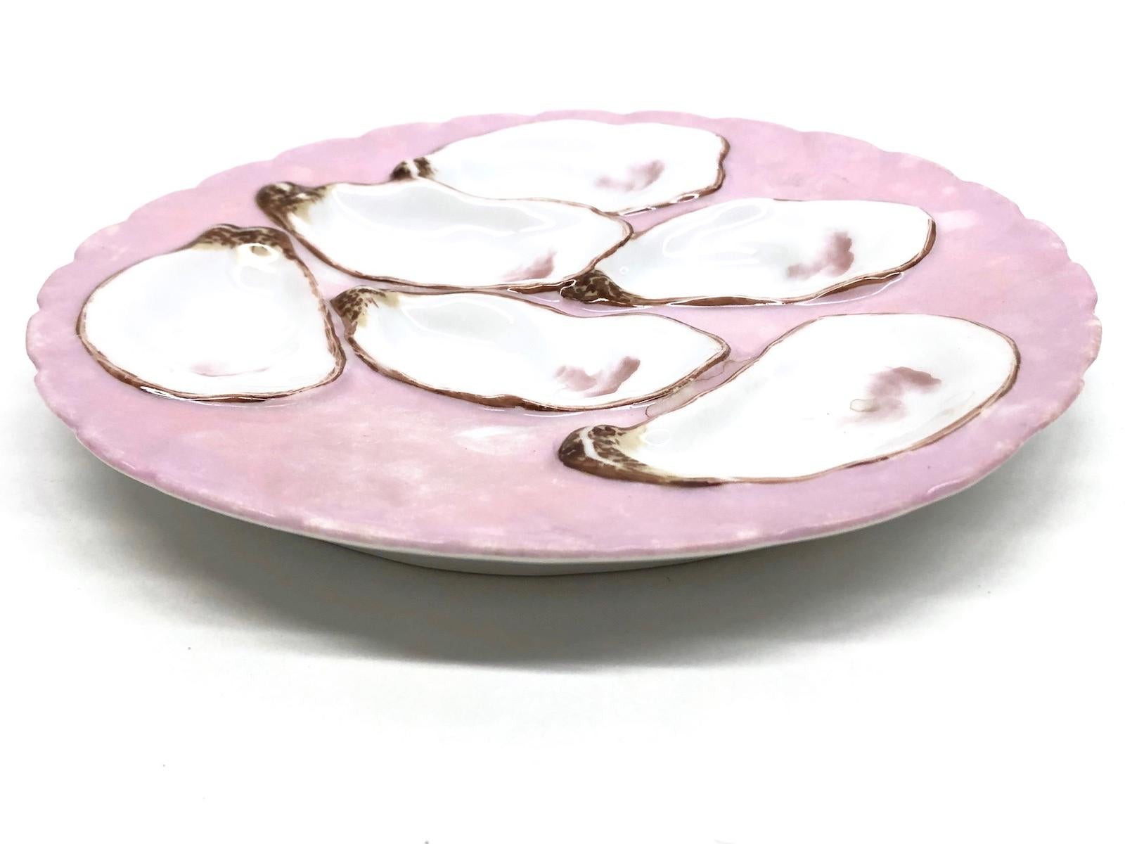 Mid-Century Modern Haviland & Co. Limoges Oyster Plate French Vintage Porcelain