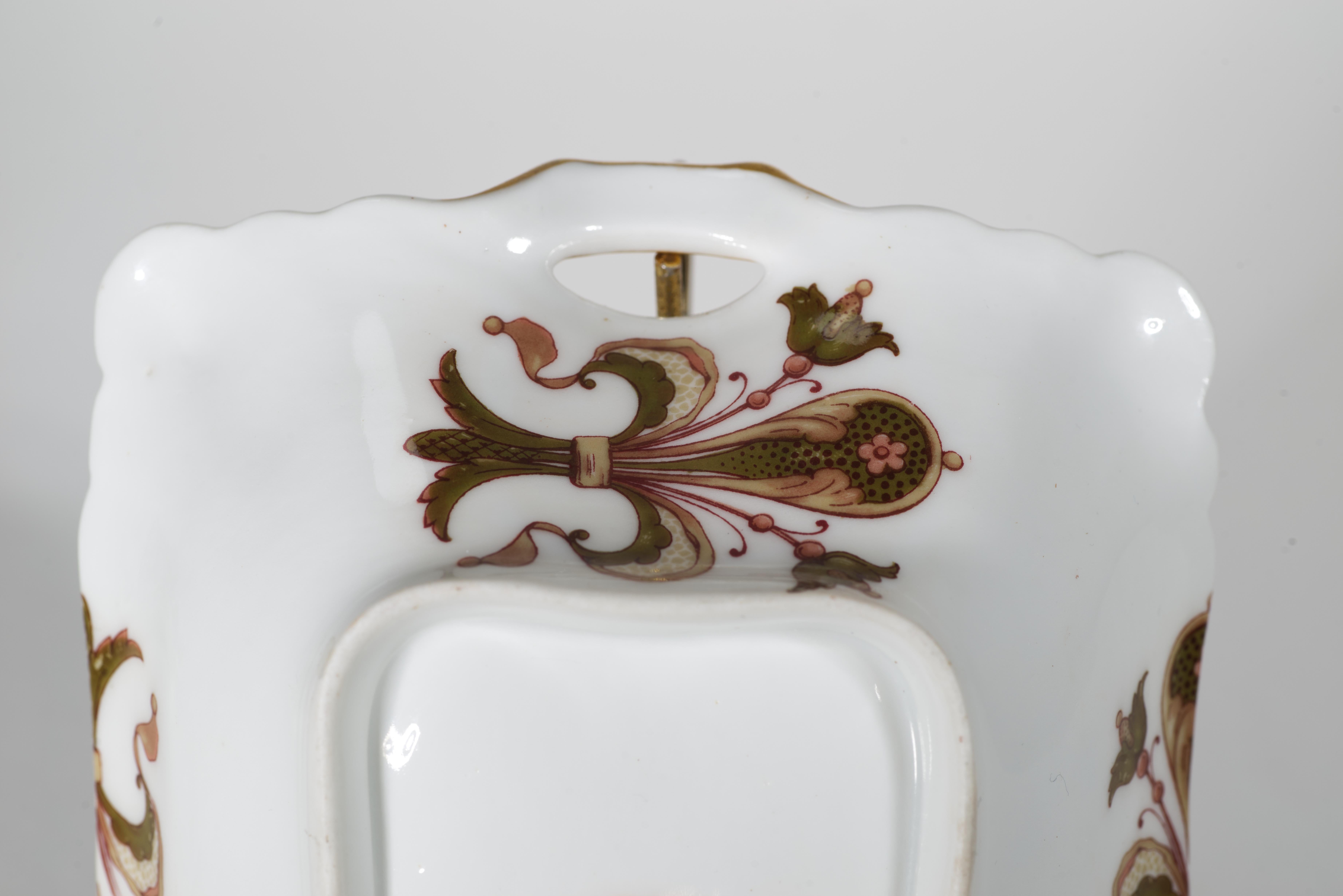 Haviland Limoges 2 Rectangular Serving Porcelain Bowls with Handles, 1876-1889 For Sale 5