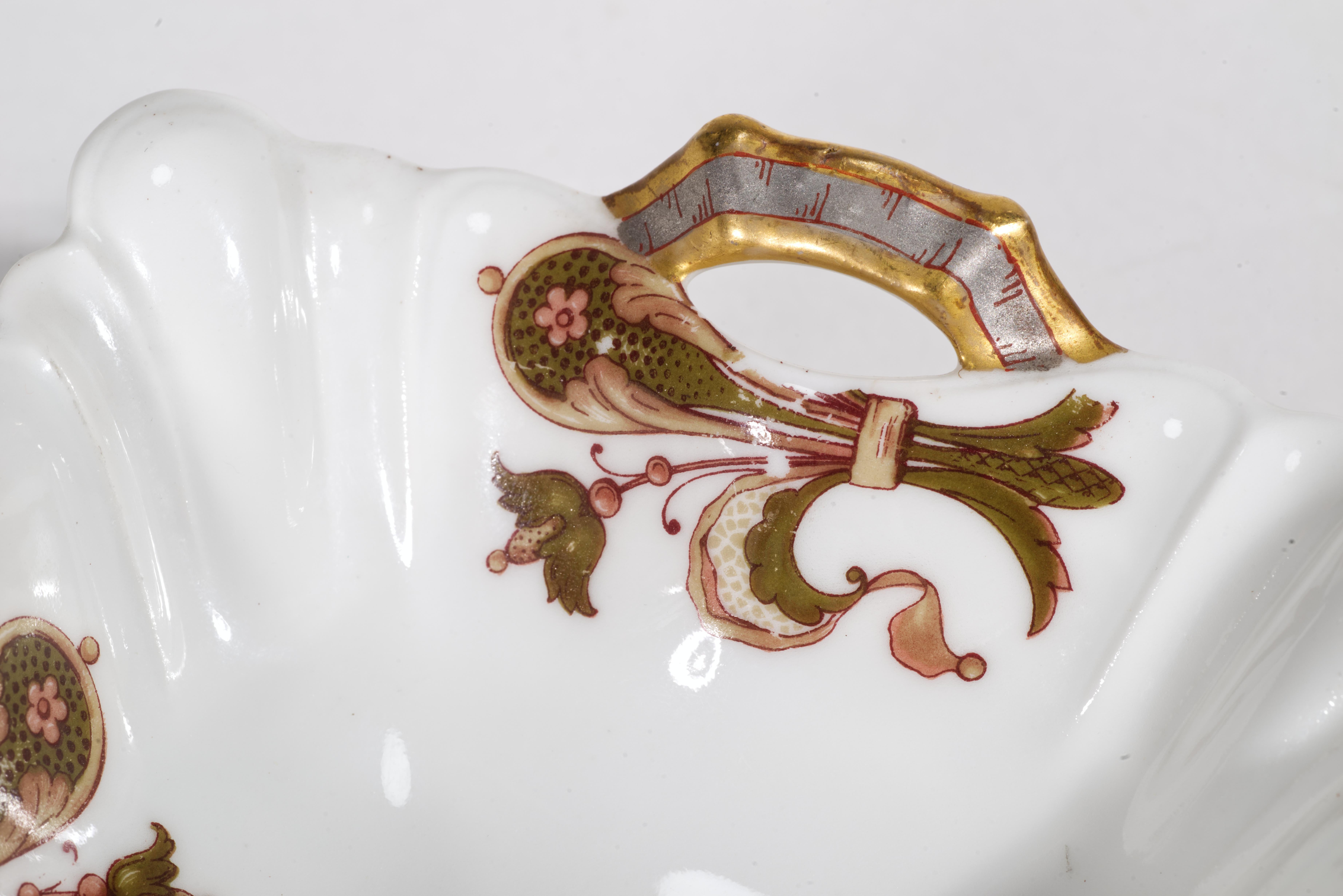 Haviland Limoges 2 Rectangular Serving Porcelain Bowls with Handles, 1876-1889 For Sale 9