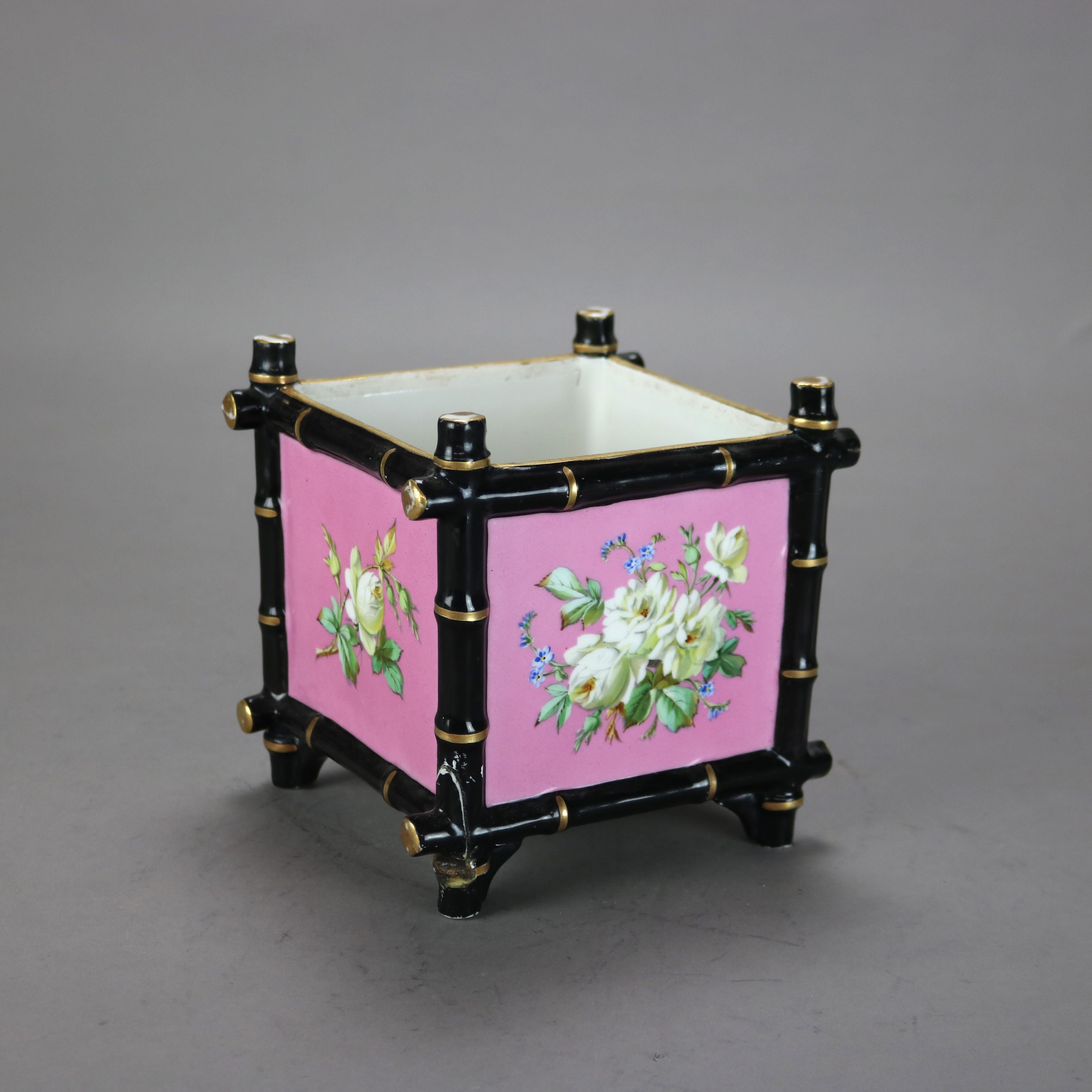 Haviland Limoges Aesthetic Movement Porcelain Planter C1890

Measures- 7