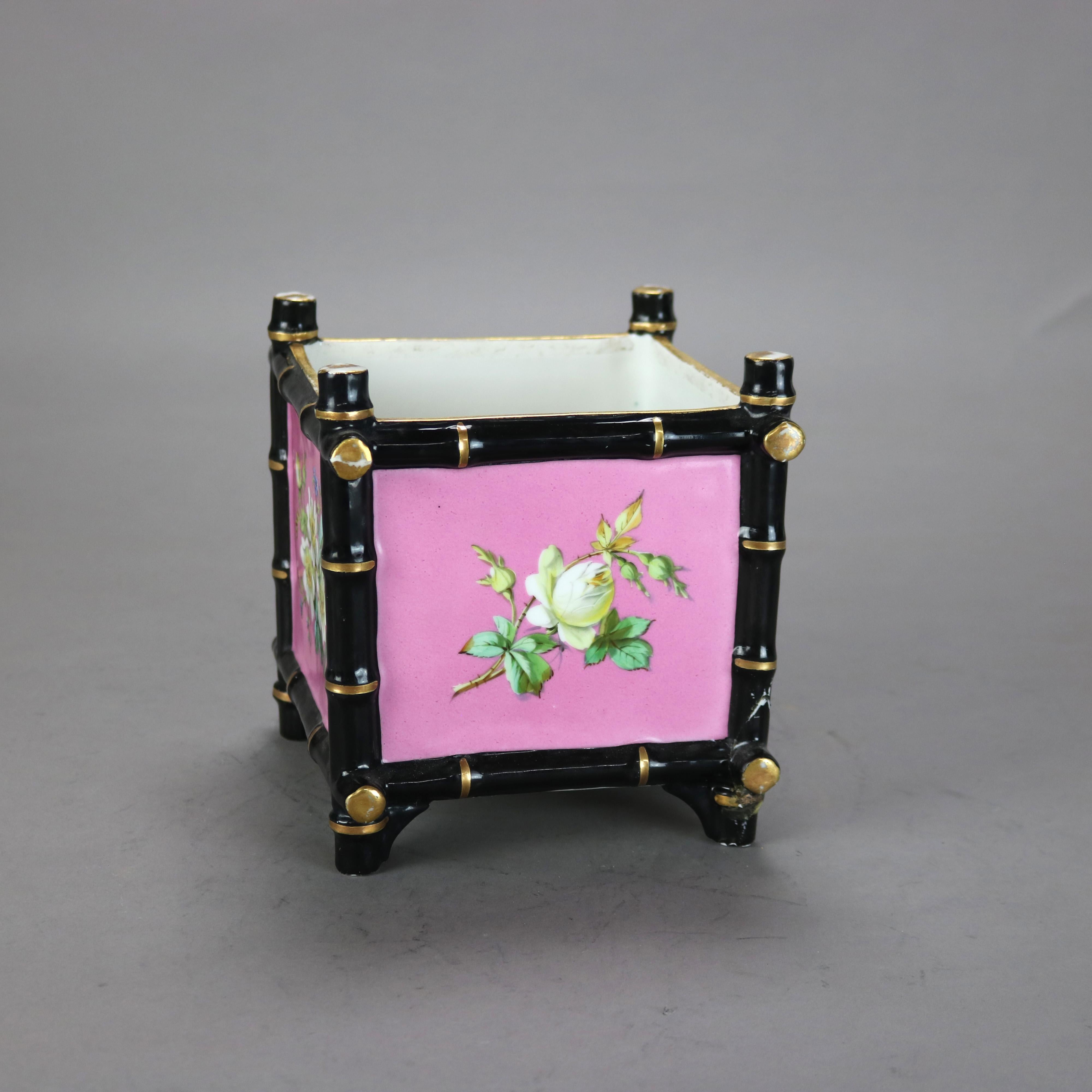 Haviland Limoges Aesthetic Movement Porcelain Planter C1890 In Good Condition In Big Flats, NY