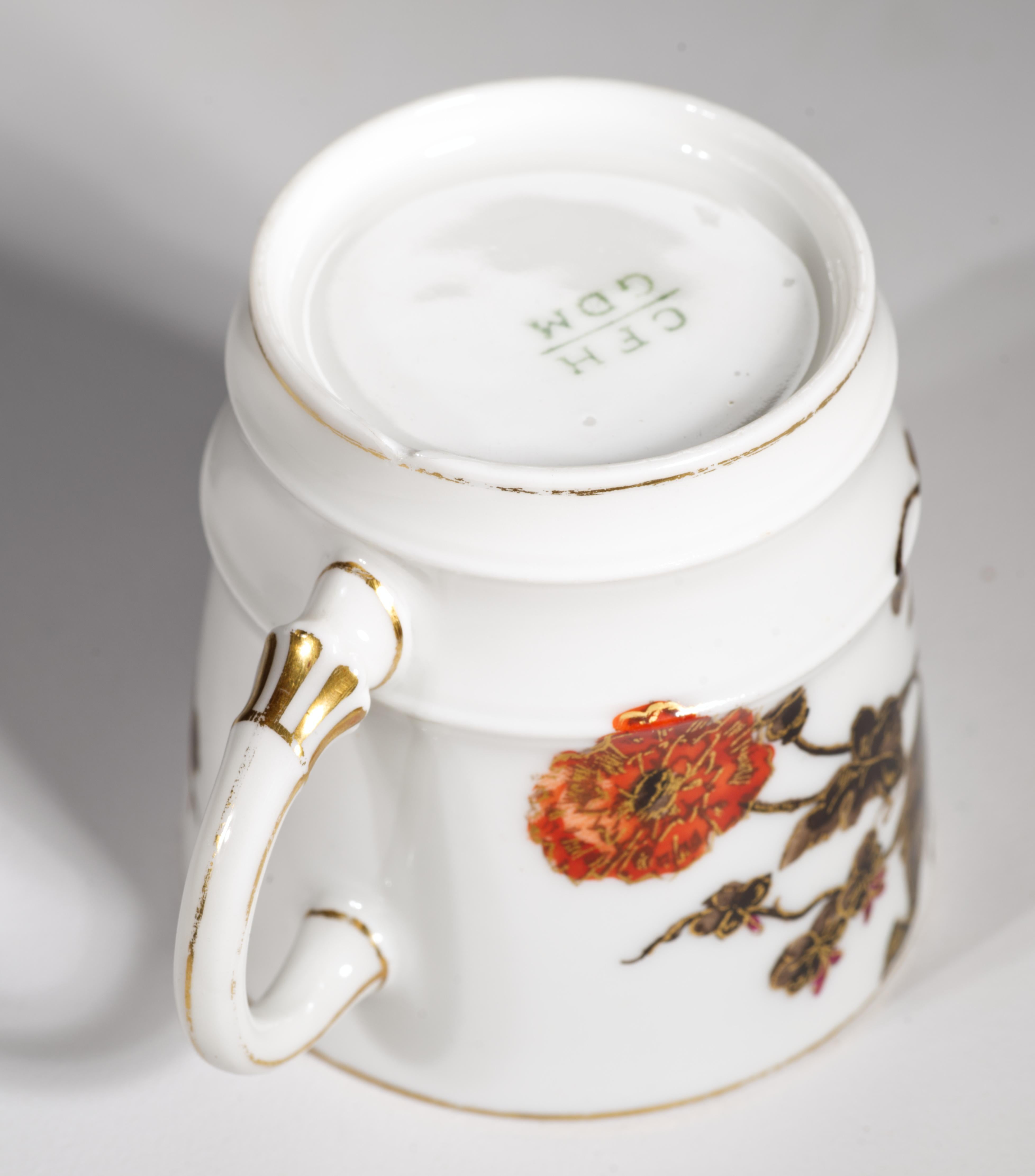 Set di tazze e piattini per caffè espresso Haviland Limoges, 1882 ca. in vendita 2