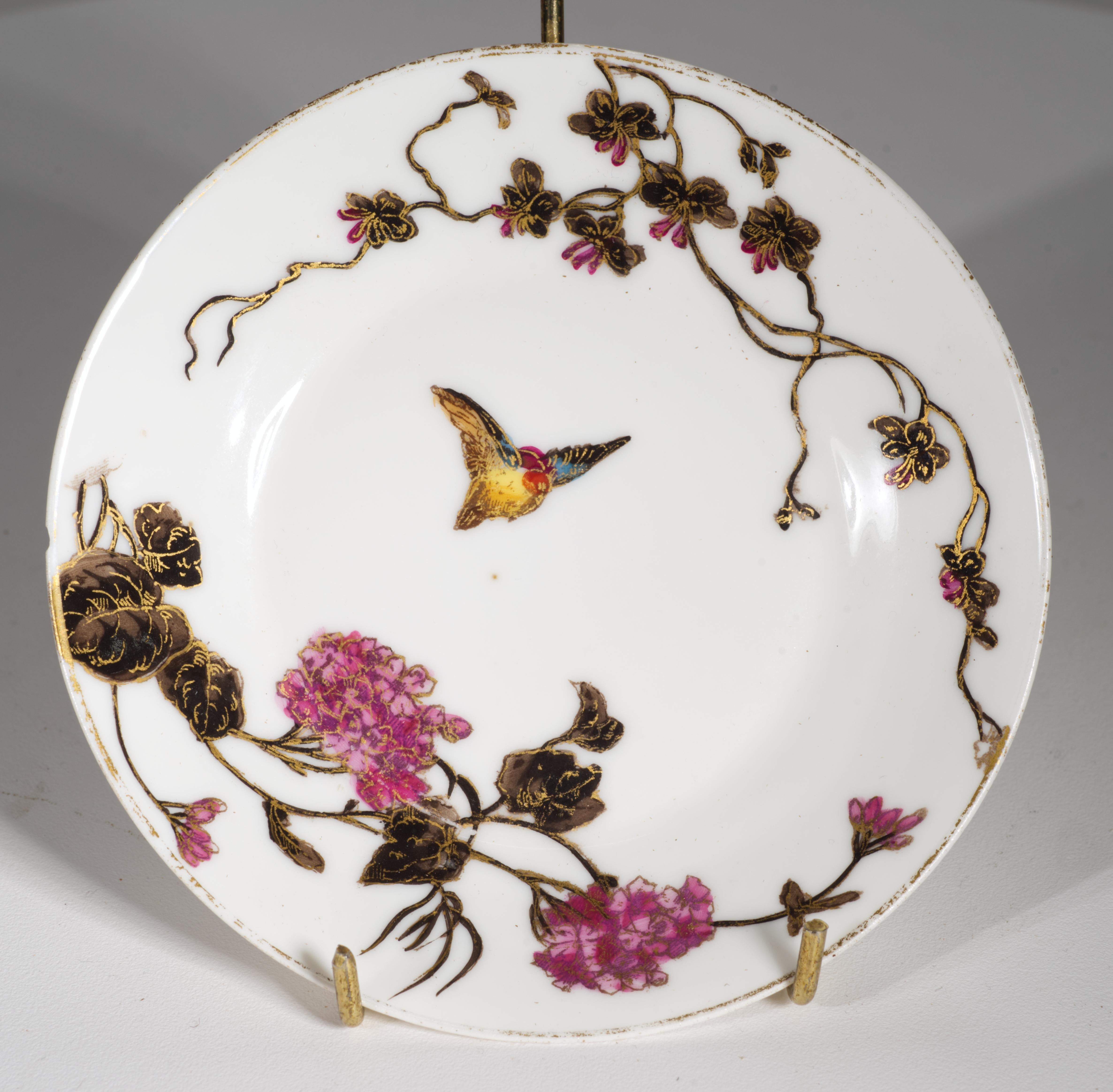 Set di tazze e piattini per caffè espresso Haviland Limoges, 1882 ca. In condizioni discrete in vendita a Clifton Springs, NY