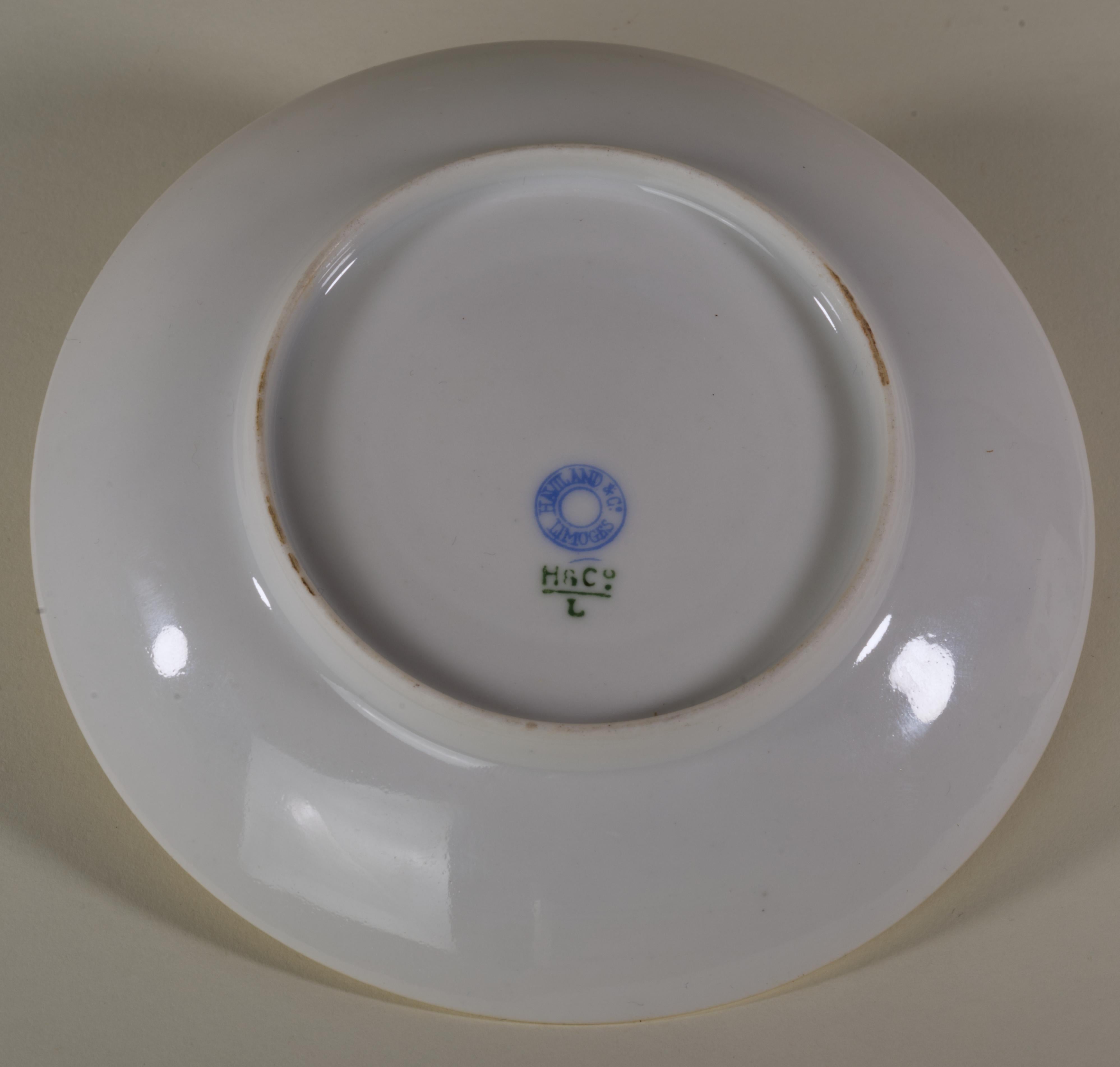 Haviland Limoges Butterfly Handled Cup and saucer set, 1879-1889, Aesthetic  For Sale 3