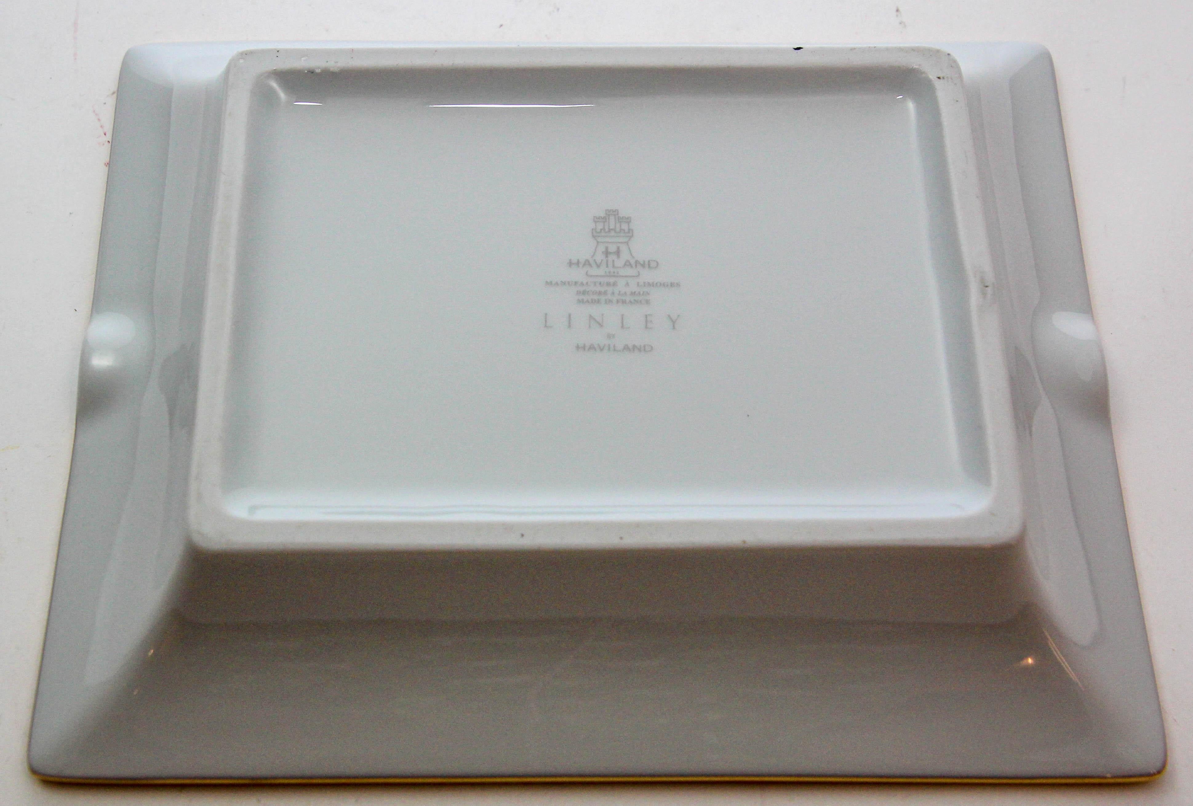 HAVILAND Limoges Cigar Ashtray Catchall with Mosaic Design 11