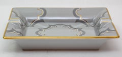 HAVILAND Limoges Cigar Ashtray Catchall with Mosaic Design