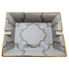 HAVILAND Limoges Cigar Ashtray Catchall with Mosaic Design