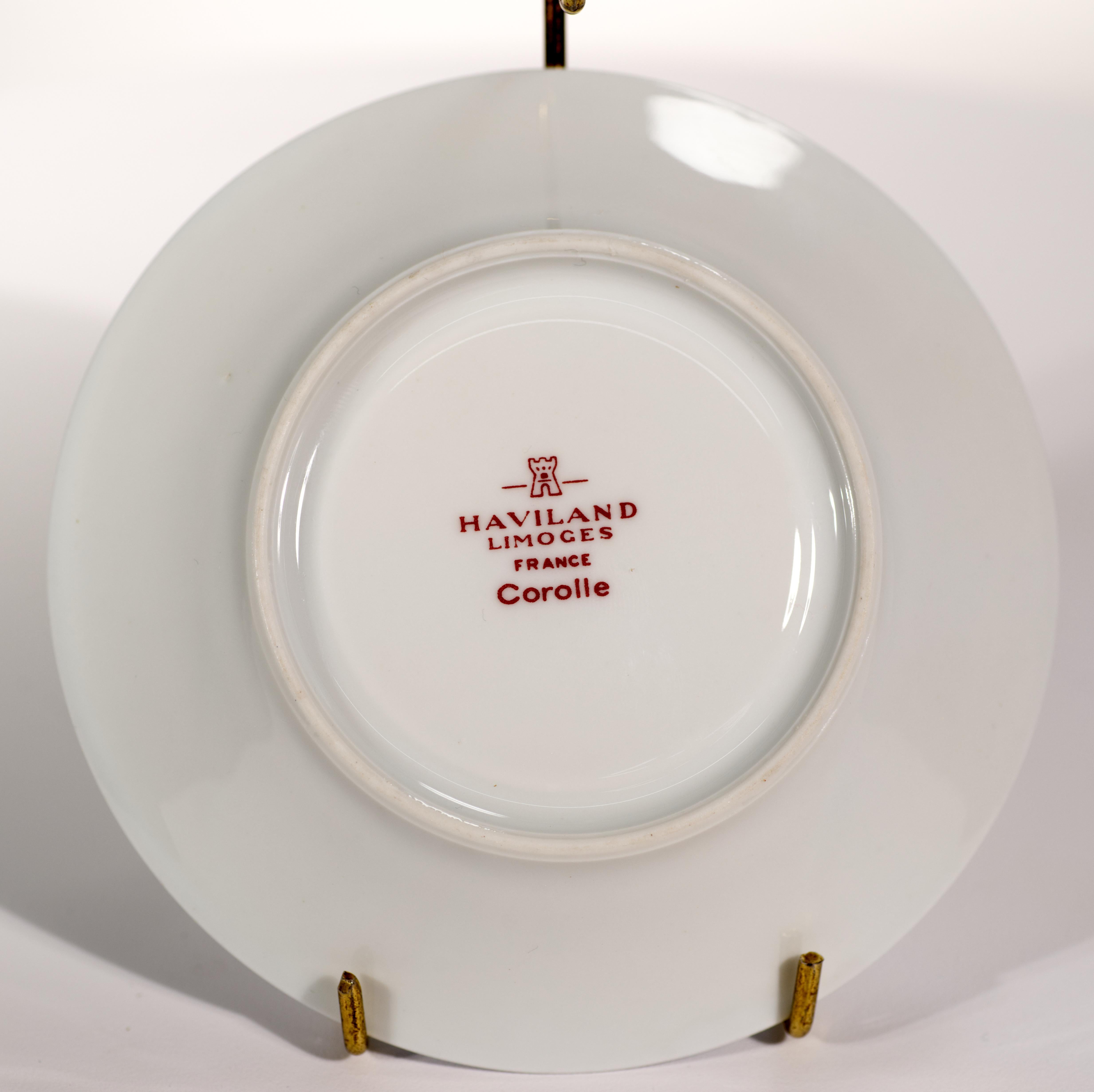 Haviland Limoges Demitasse Cup and Saucer, Corolle Pattern, 1958-1967 2