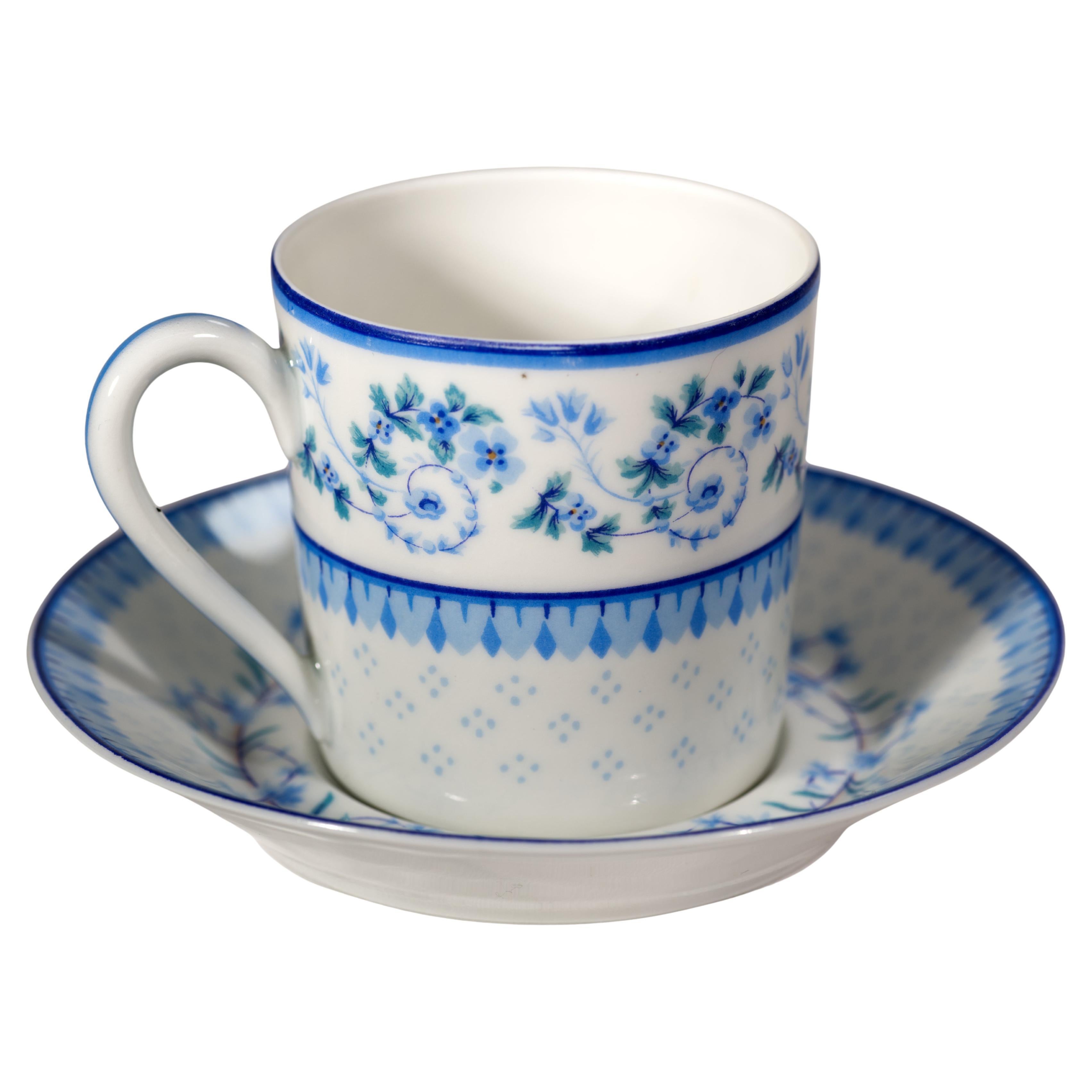 Haviland Limoges Demitasse Cup and Saucer, Corolle Pattern, 1958