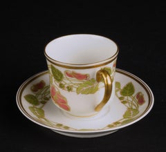 Haviland Limoges Demitasse Cup and Saucer Set Bone China, Art Deco