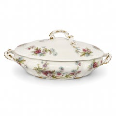 Haviland Limoges Floral Covered Serving Dish, Porcelain, France, 1930