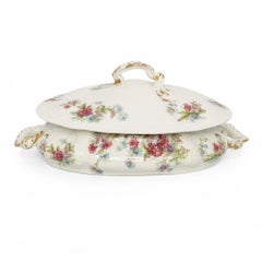Haviland Limoges Floral Porcelain Covered Serving Dish, France