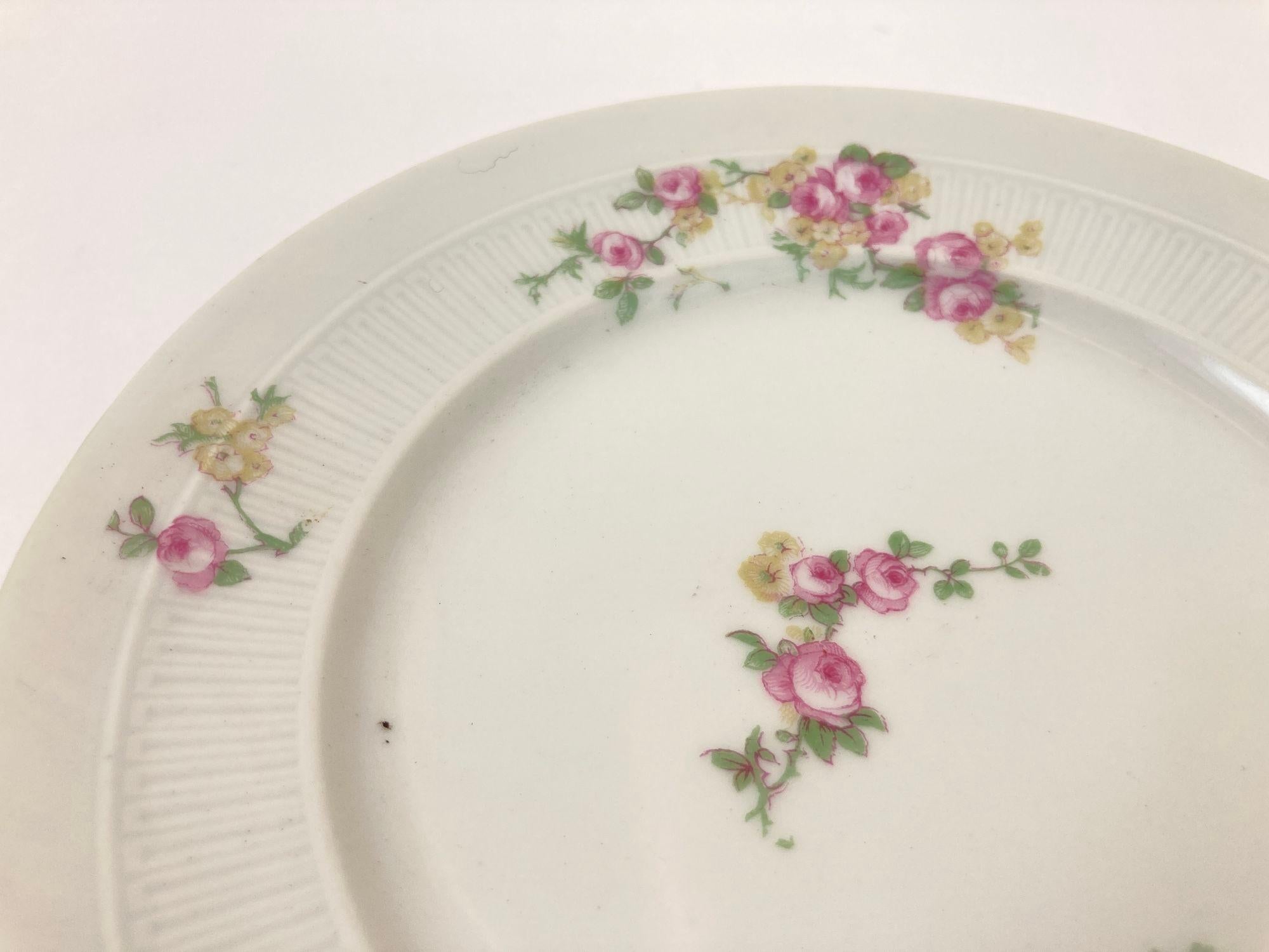 Haviland Limoges Set de 4 platos florales de porcelana Porcelana en venta
