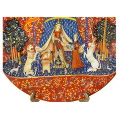 Haviland Limoges France Decorative Plate La Chasse a La Licorne 1977 Limited Ed.