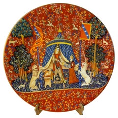 Haviland Limoges France Decorative Plate La Chasse a La Licorne 1977 Limited Ed.
