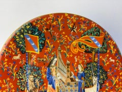 Haviland Limoges Francia Plato decorativo La Chasse a La Licorne 1979 Ed. limitada