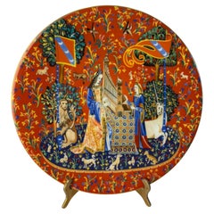 Haviland Limoges France Decorative Plate La Chasse a La Licorne 1979 Limited Ed.