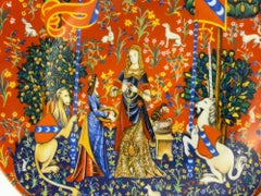 Haviland Limoges France Decorative Plate La Chasse a La Licorne 1981 Limited Ed.