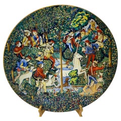Haviland Limoges France La Chasse a La Licorne Decorative Plate 1974 Limited Ed.