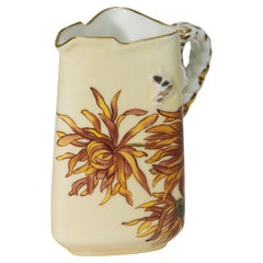 Haviland Limoges Hand Painted Art Nouveau Porcelain Jug Bud Vase, 1880-1886