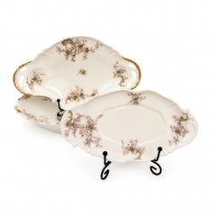 Haviland Limoges Montmery Floral Porcelain Serving Set, France, 1930