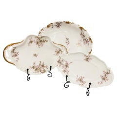 Haviland Limoges Montmery Floral Porcelain Serving Set, France, 1930