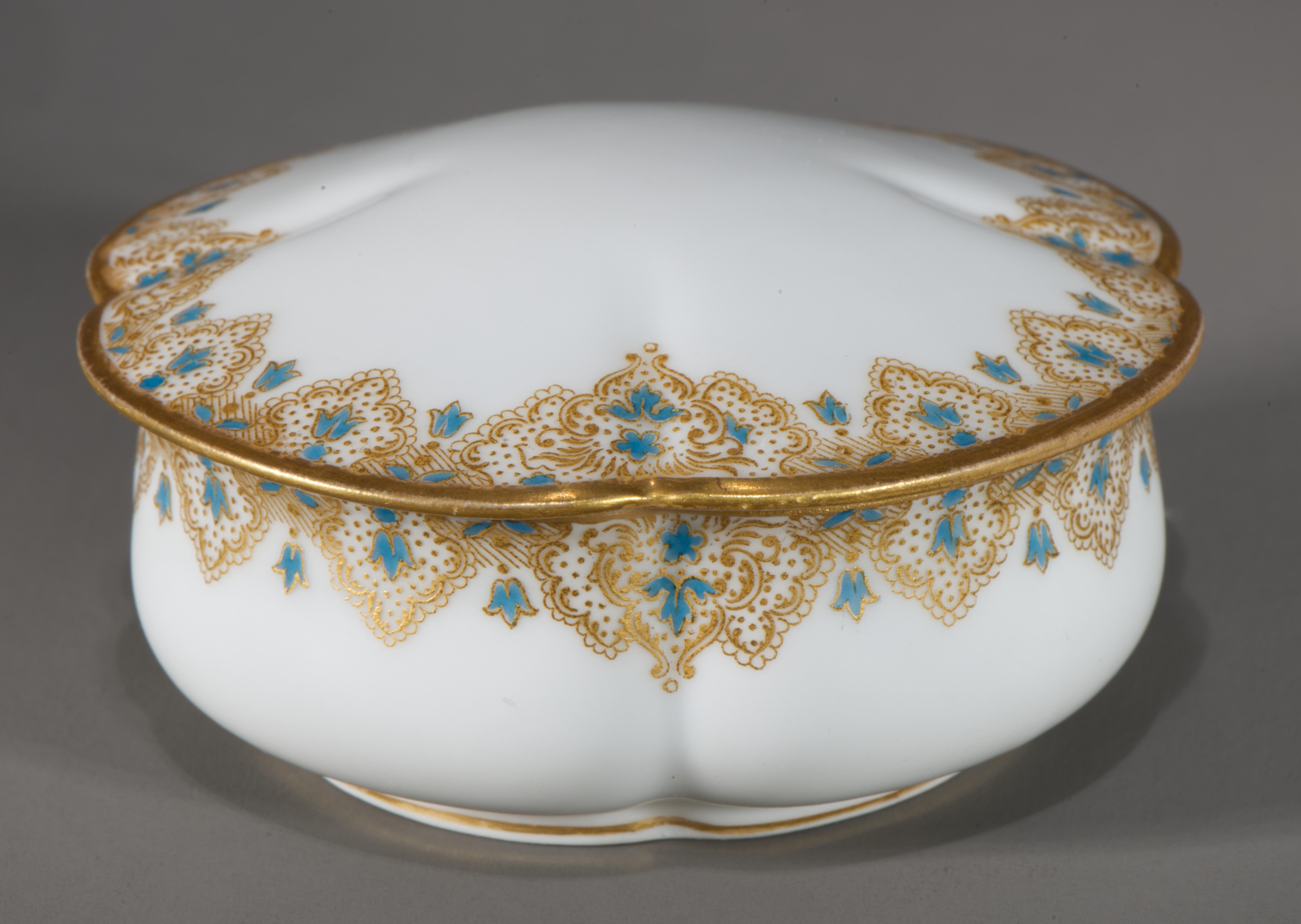 Haviland Limoges Porcelain 3 Dresser Boxes for Bailey, Banks & Biddle, 1888-1894 For Sale 5