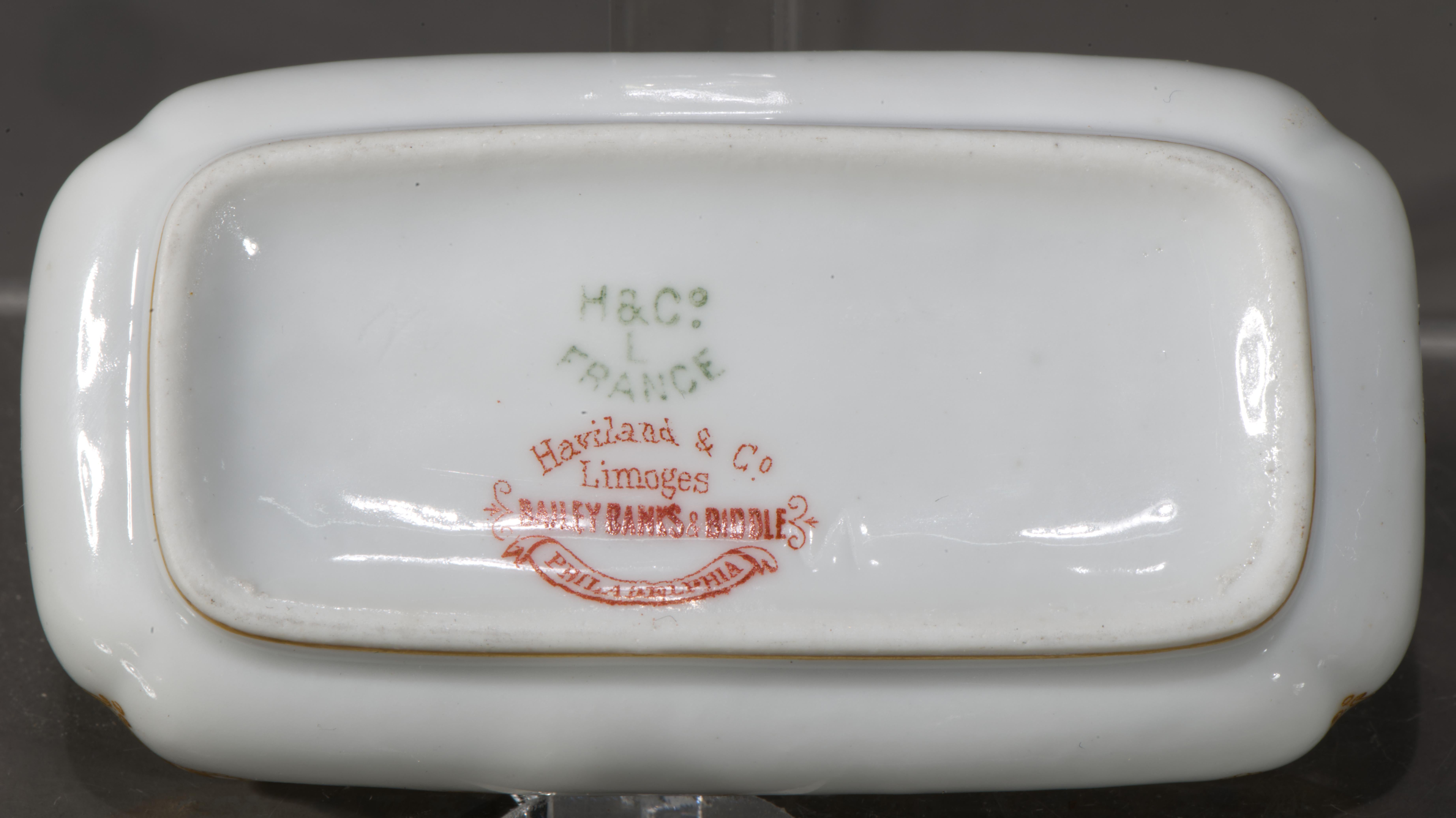 Haviland Limoges Porcelain 3 Dresser Boxes for Bailey, Banks & Biddle, 1888-1894 For Sale 1
