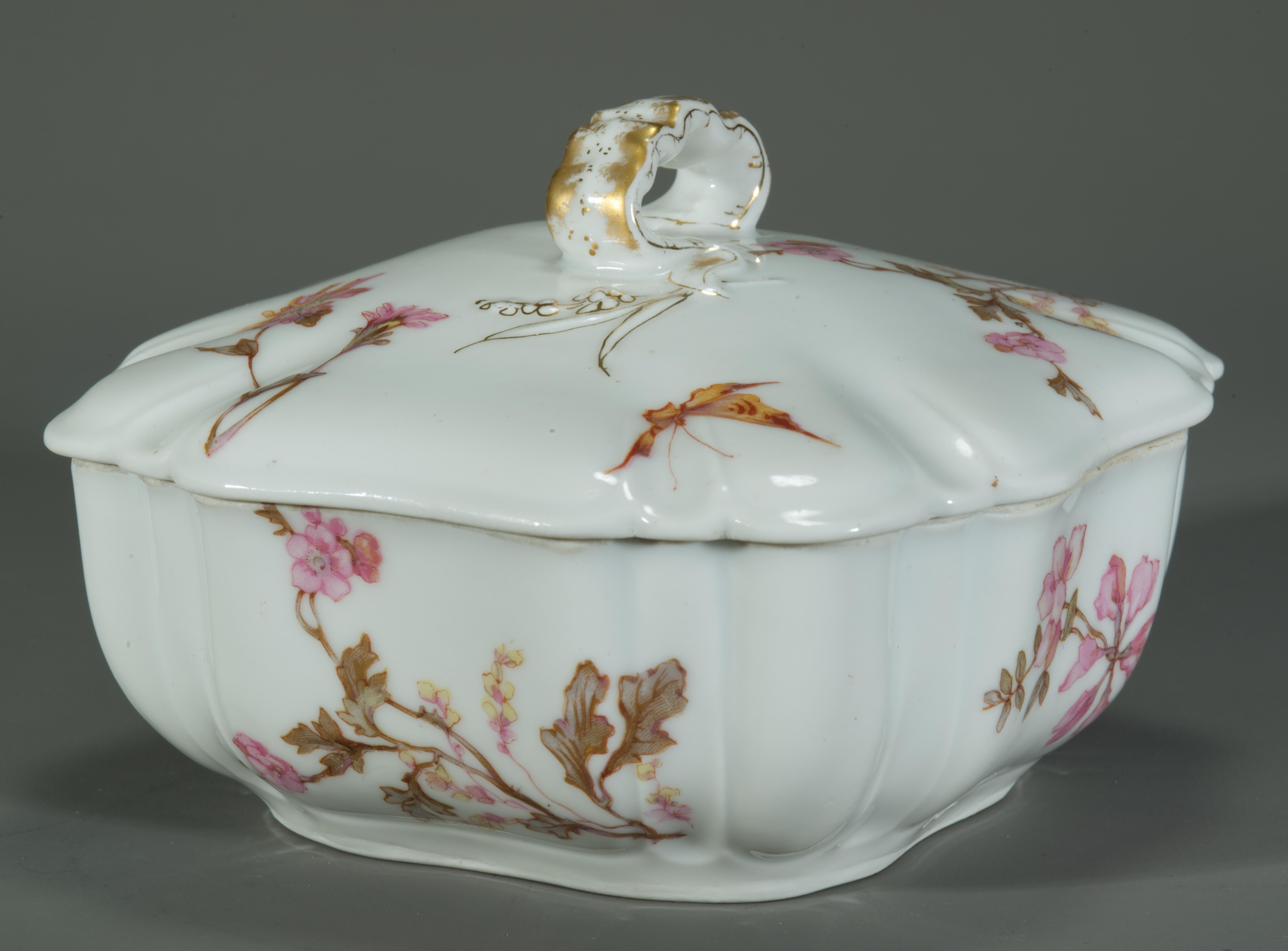 Scatola e coperchio in porcellana Haviland Limoges, 1876-1889 in vendita 4