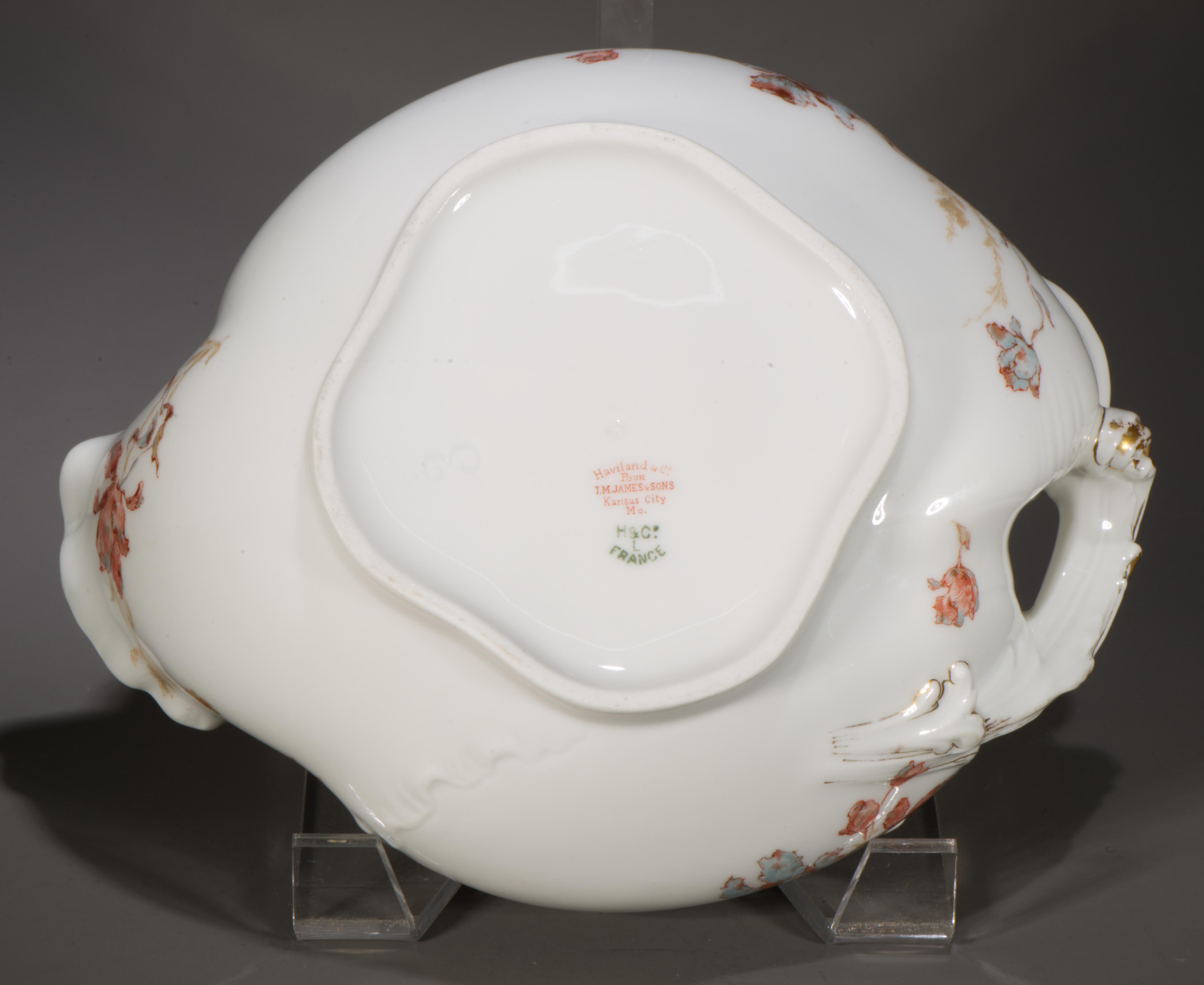 Cuenco Marsella de porcelana Haviland Limoges para T.M. James e Hijos Kansas City en venta 2