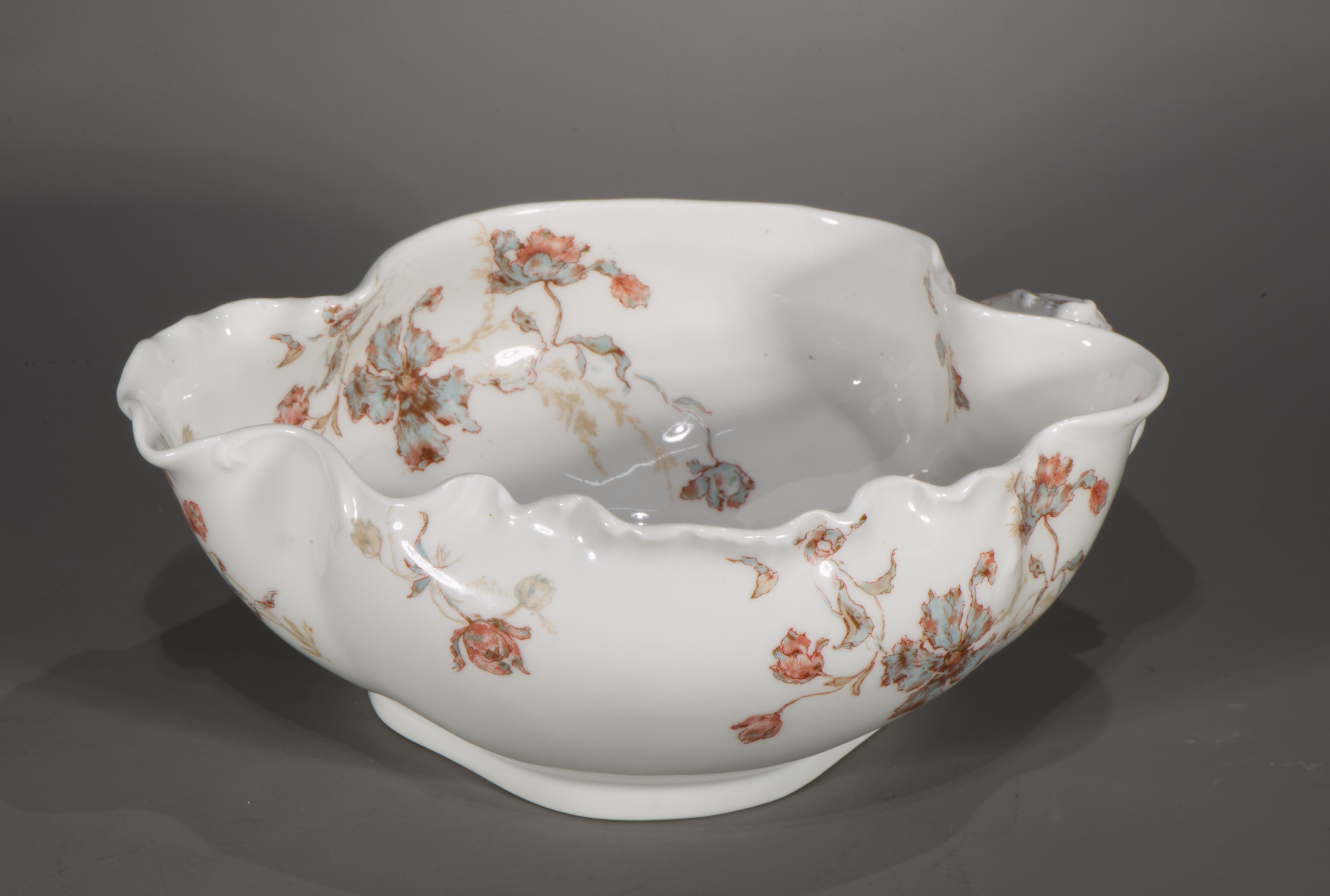 Cuenco Marsella de porcelana Haviland Limoges para T.M. James e Hijos Kansas City Victoriano en venta