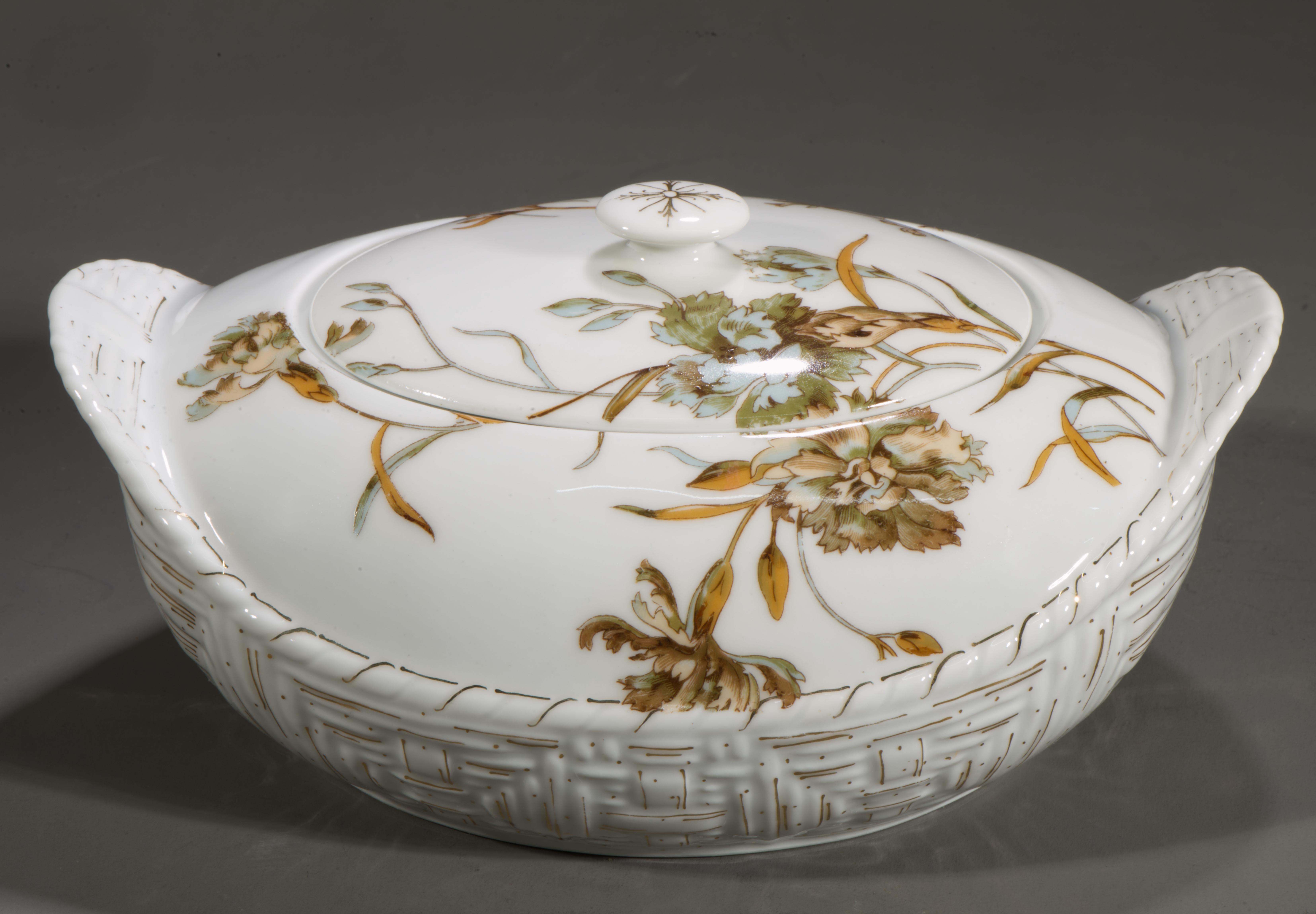 Pichet à sucre et à crème ou à sirop en porcelaine de Limoges Haviland, Old Blackberry 1889 en vente 3