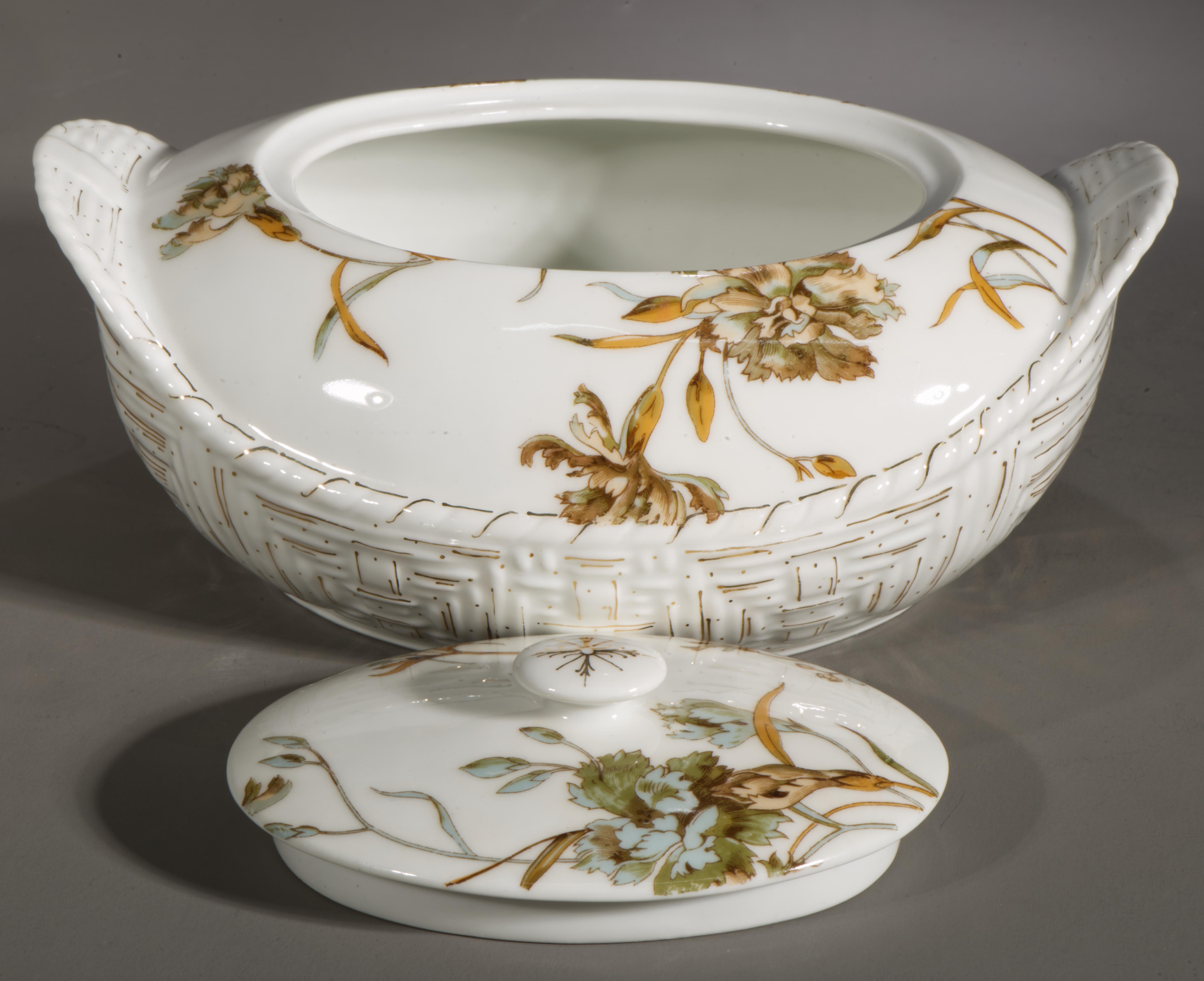 Pichet à sucre et à crème ou à sirop en porcelaine de Limoges Haviland, Old Blackberry 1889 en vente 4