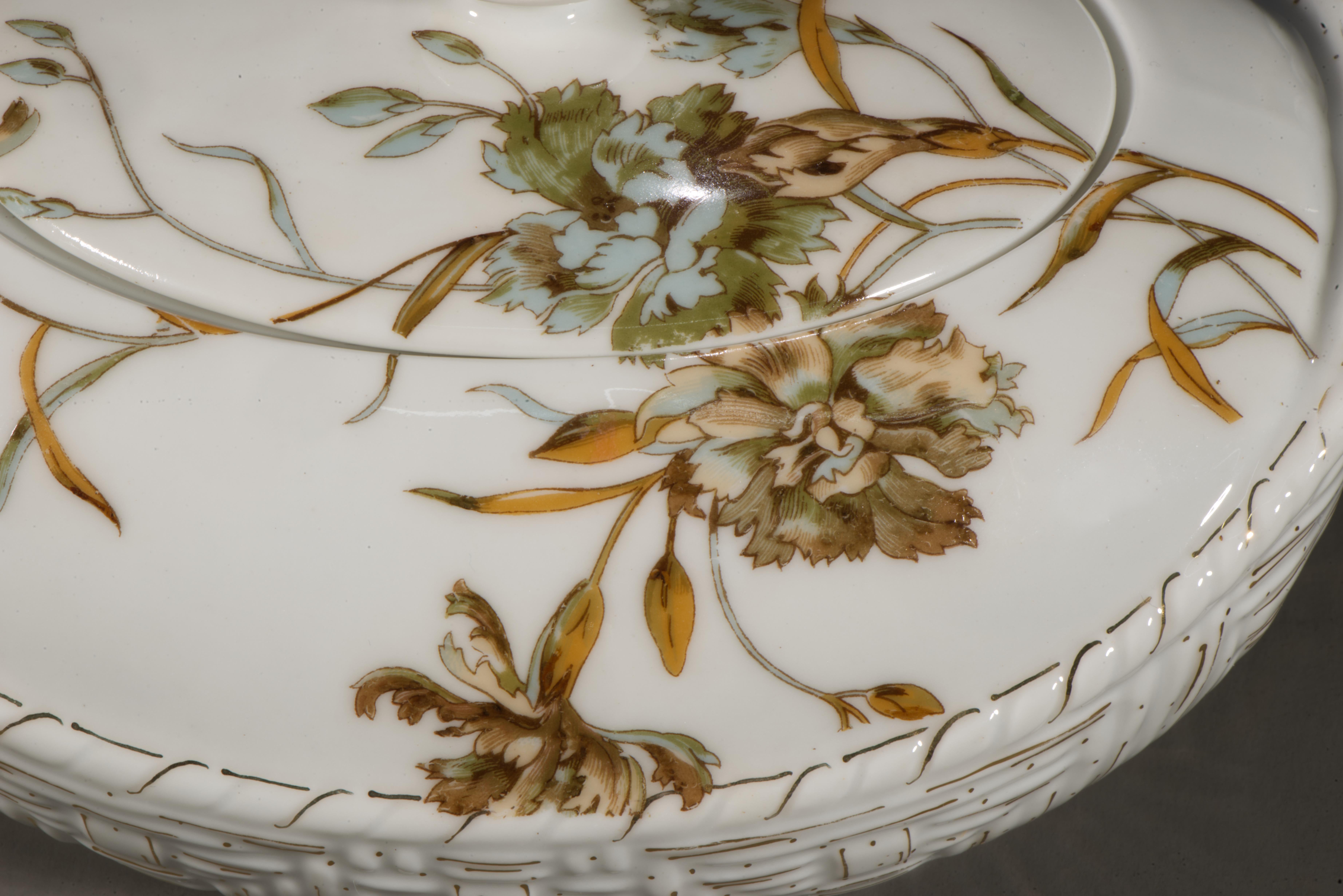 Pichet à sucre et à crème ou à sirop en porcelaine de Limoges Haviland, Old Blackberry 1889 en vente 5