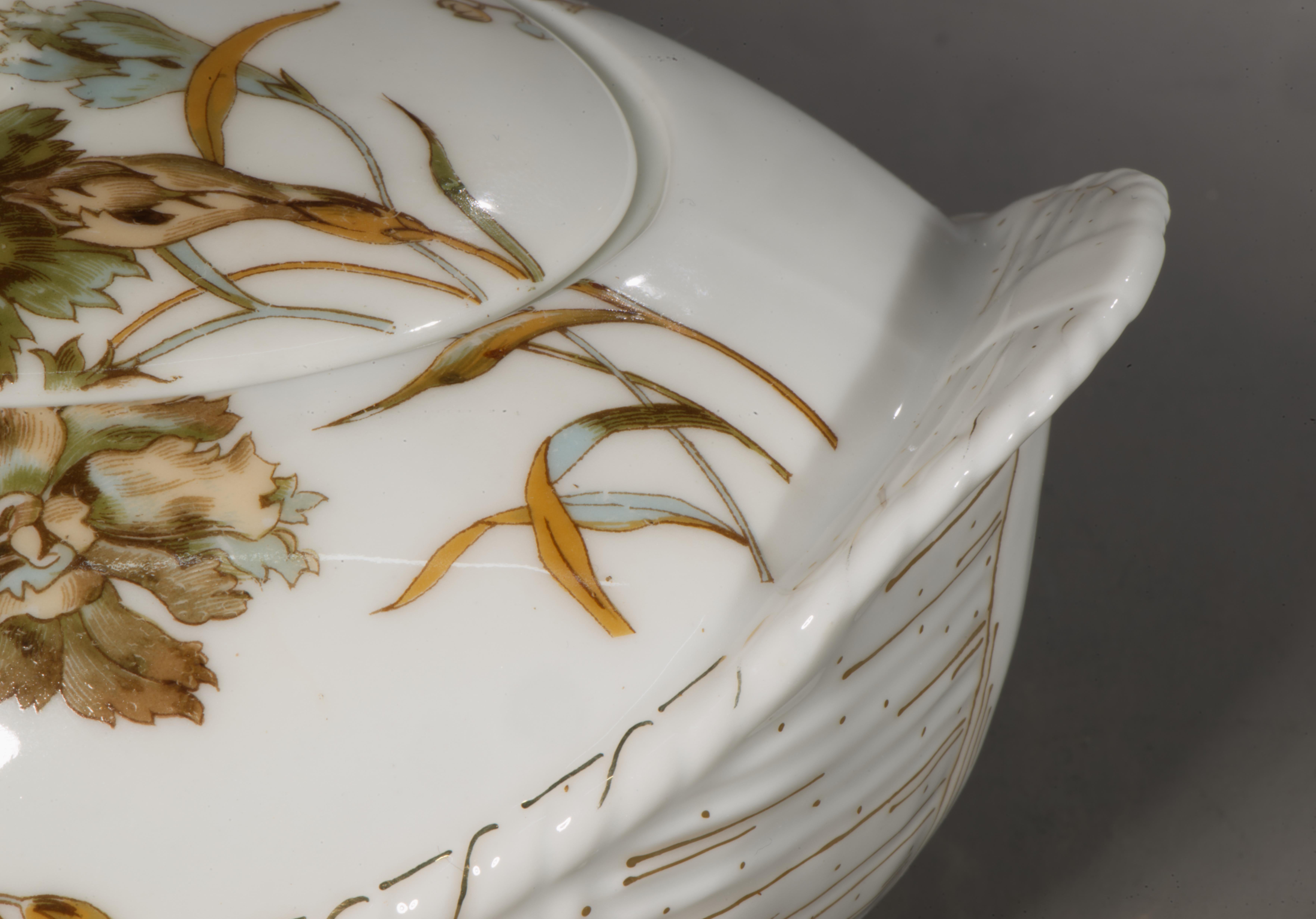 Pichet à sucre et à crème ou à sirop en porcelaine de Limoges Haviland, Old Blackberry 1889 en vente 7