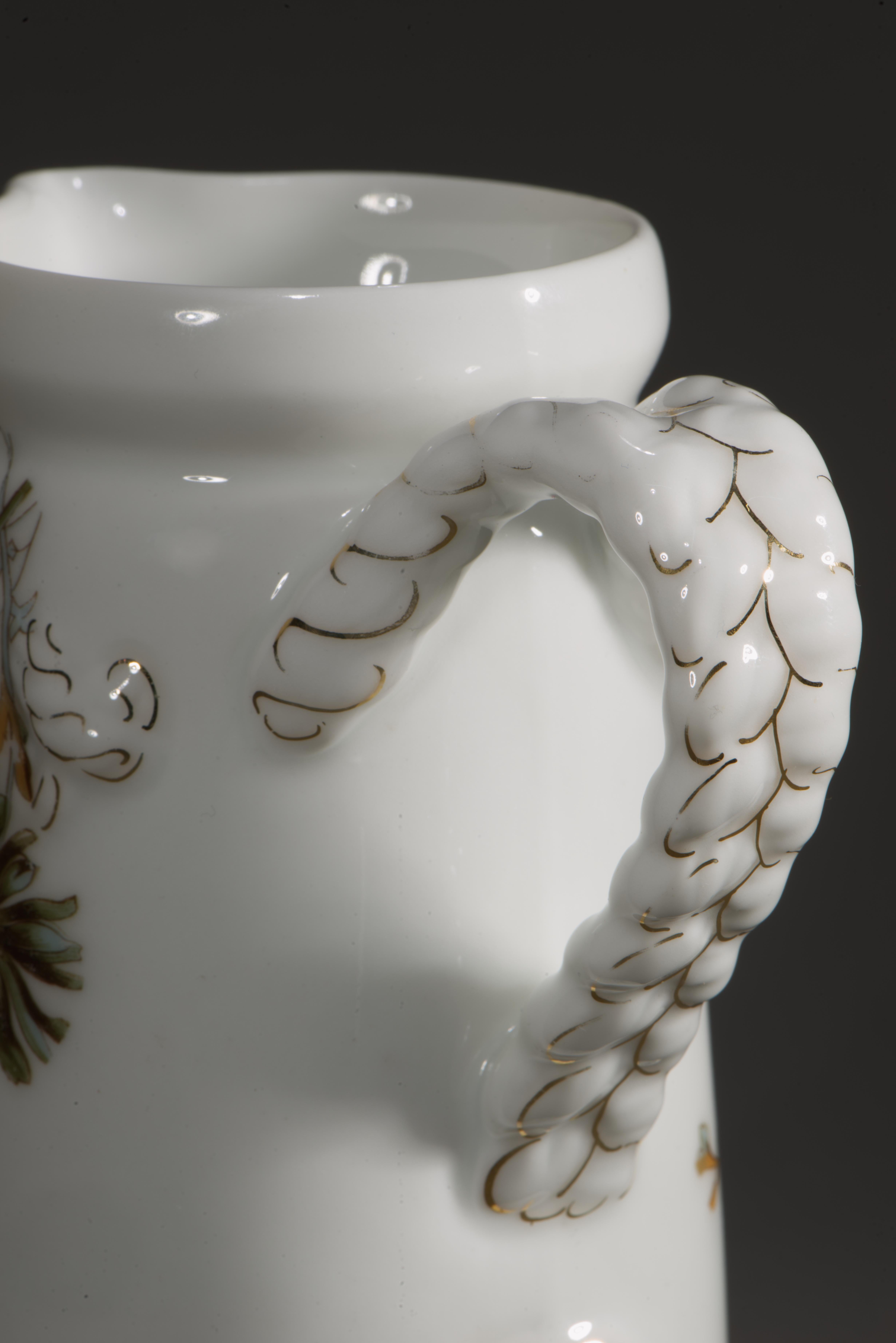 Pichet à sucre et à crème ou à sirop en porcelaine de Limoges Haviland, Old Blackberry 1889 Bon état - En vente à Clifton Springs, NY