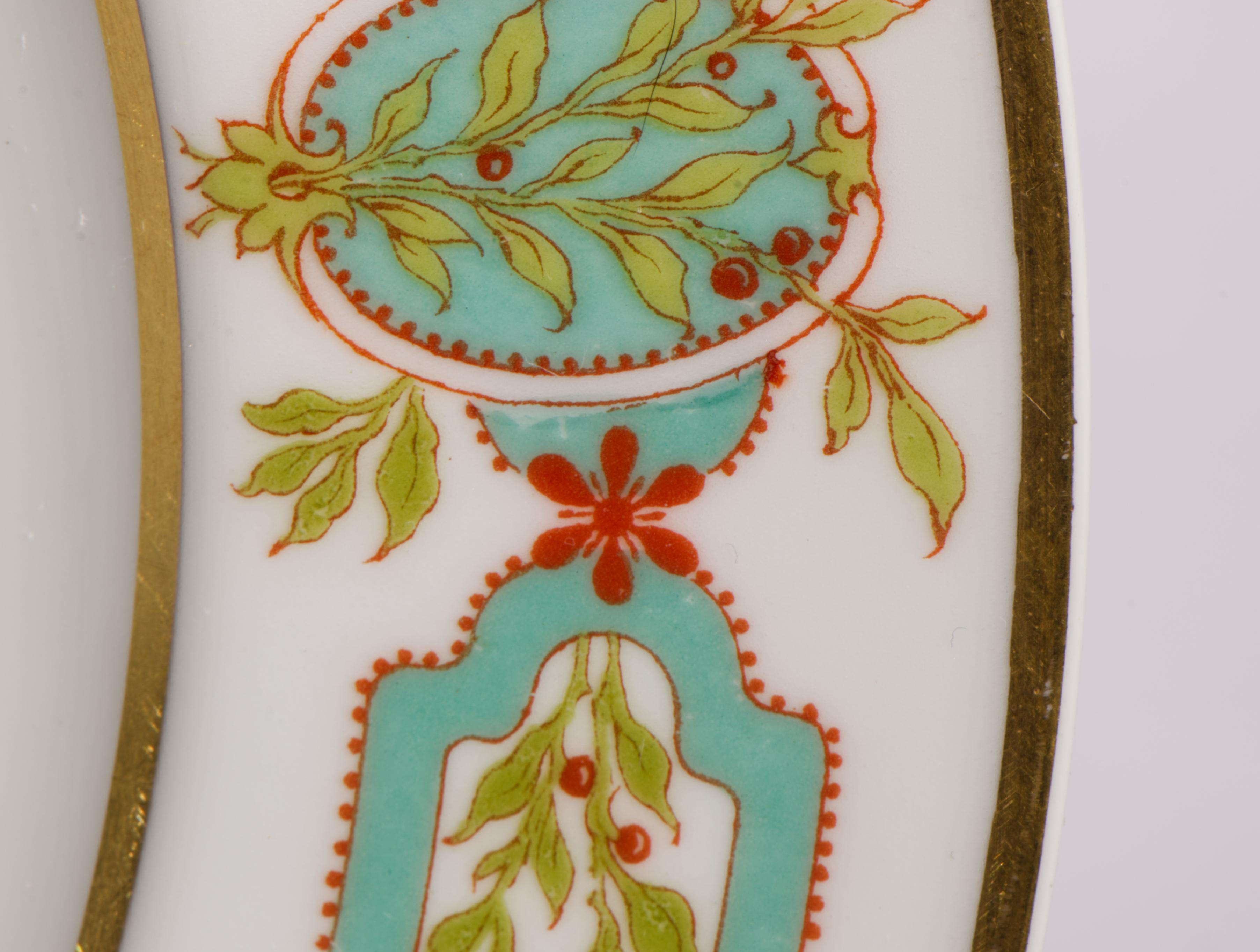 Haviland Limoges Juego de 10 platos de porcelana Decoración de guirnaldas, 1894-1931 siglo XIX en venta