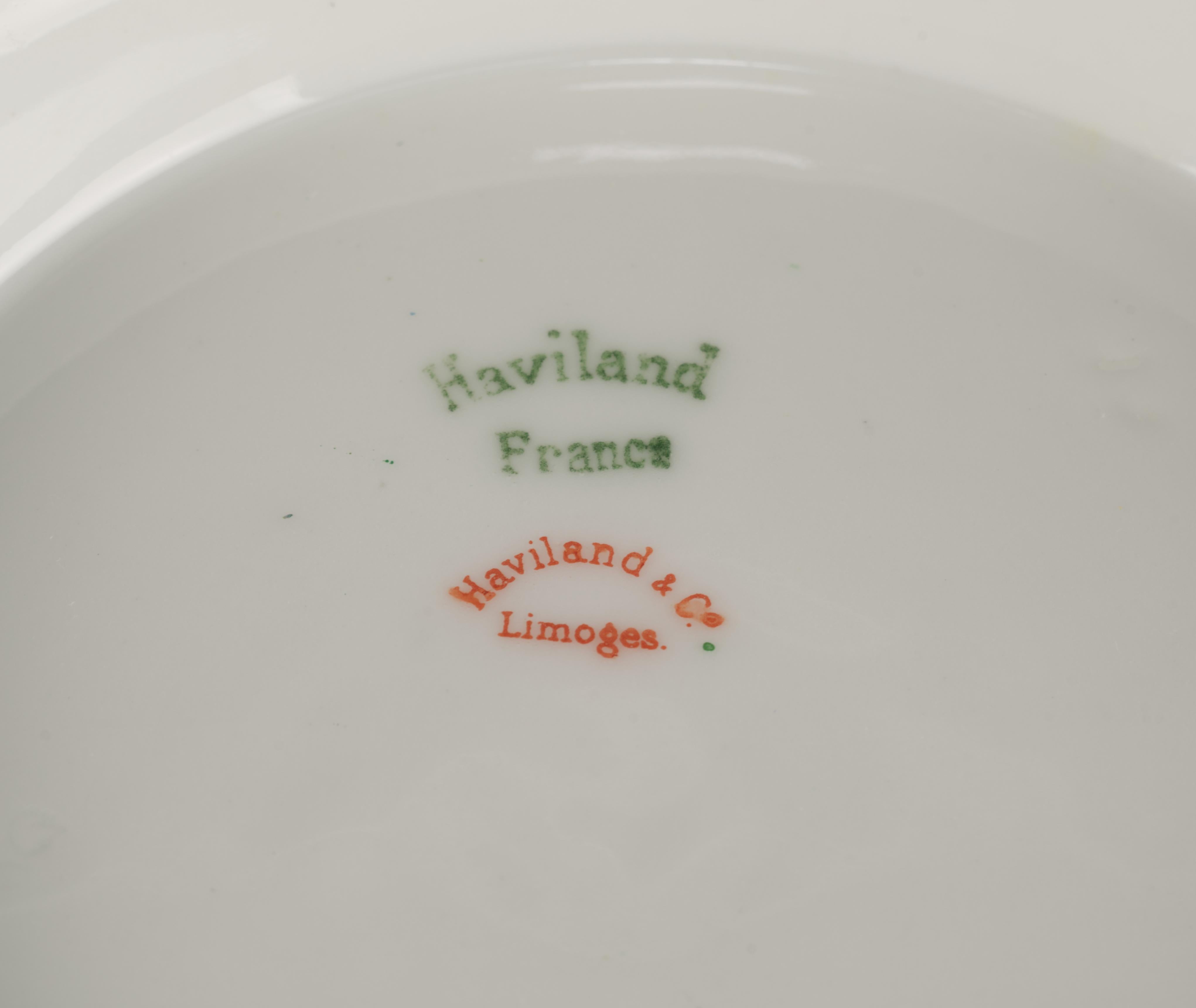 Haviland Limoges Soup Tureen Schleiger 491, Art Deco Porcelain 1894-1931 For Sale 11