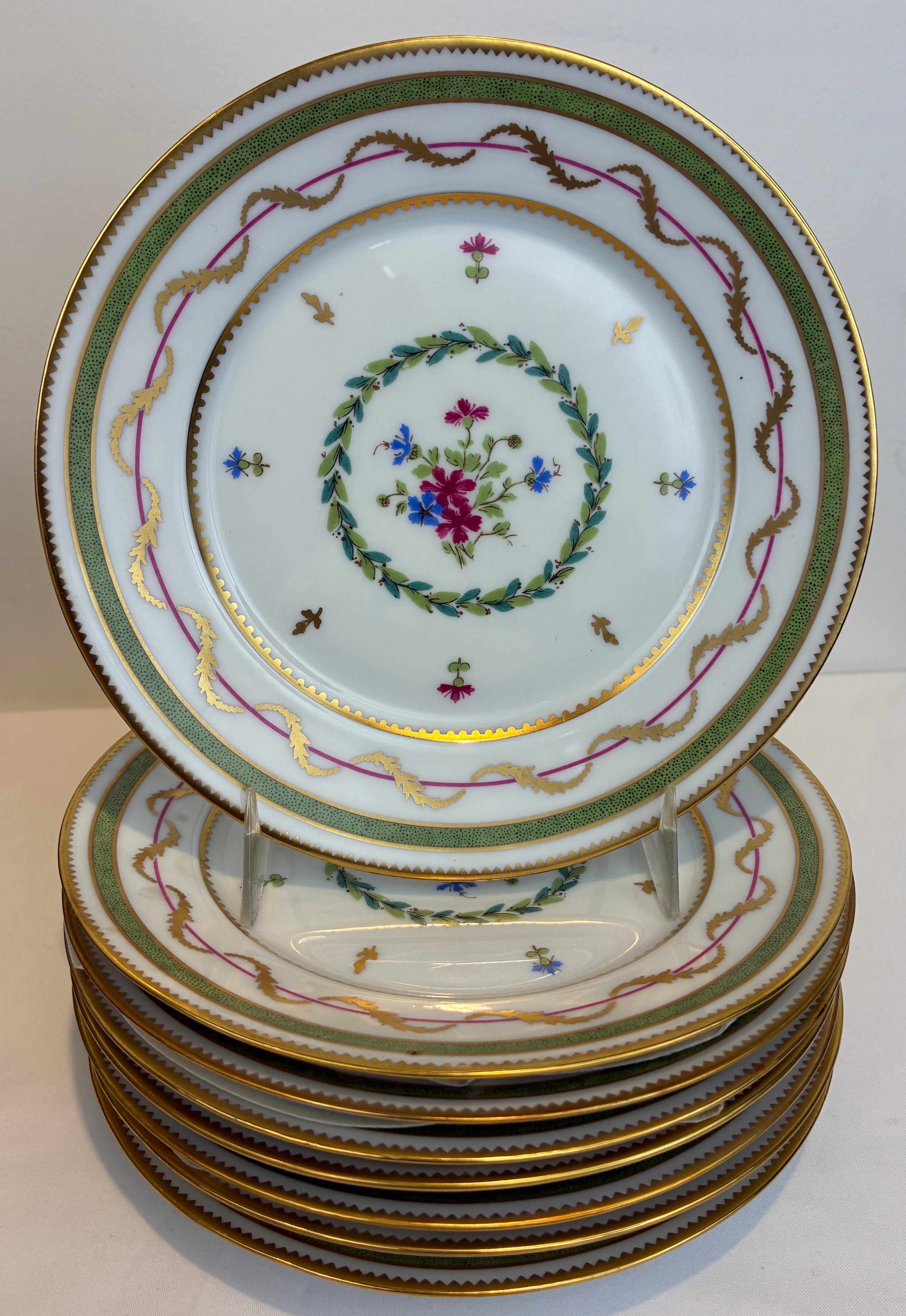 Haviland Limoges Vieux Paris Porcelain service for Eight im Zustand „Gut“ im Angebot in Pittsburgh, PA